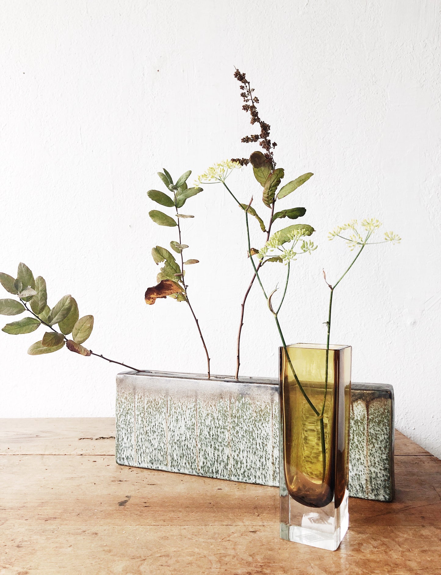 MCM Amber Murano Glass Vase