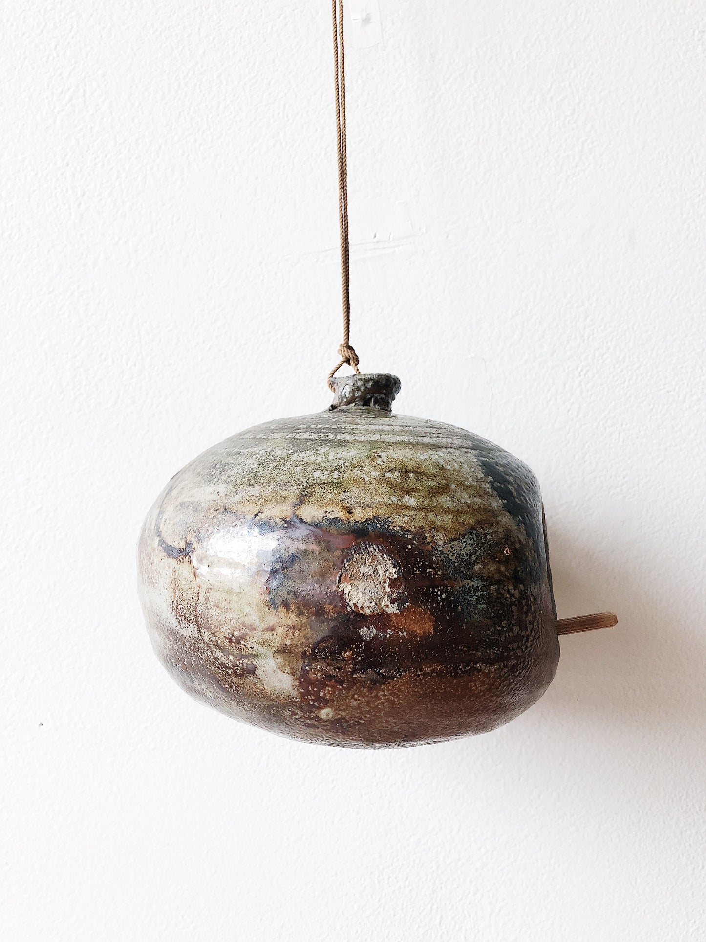 Gorgeous Handmade Pottery Bird Feeder