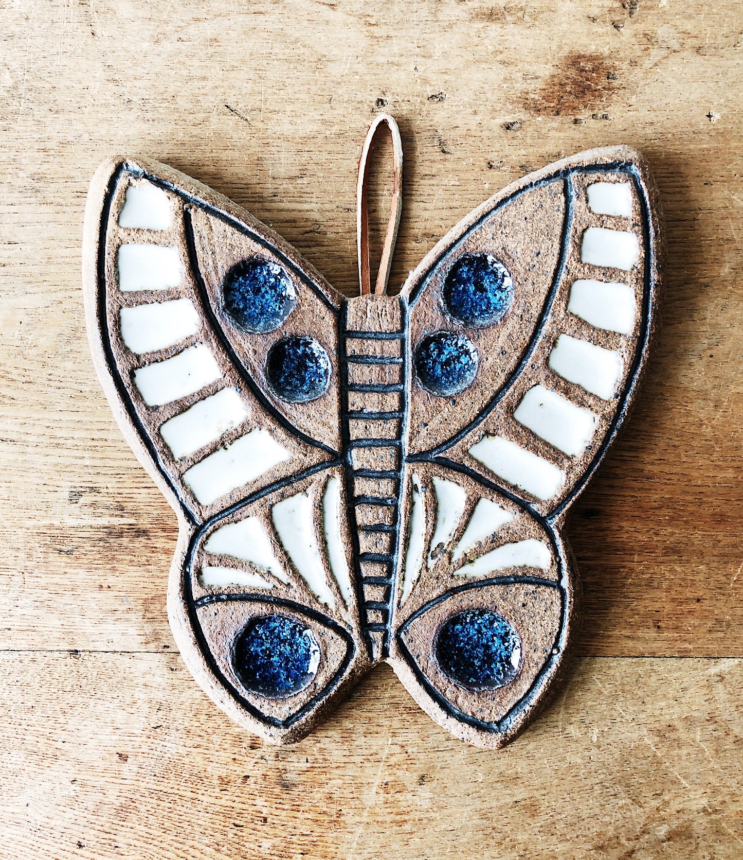 Stoneware Butterfly Wall Hanging