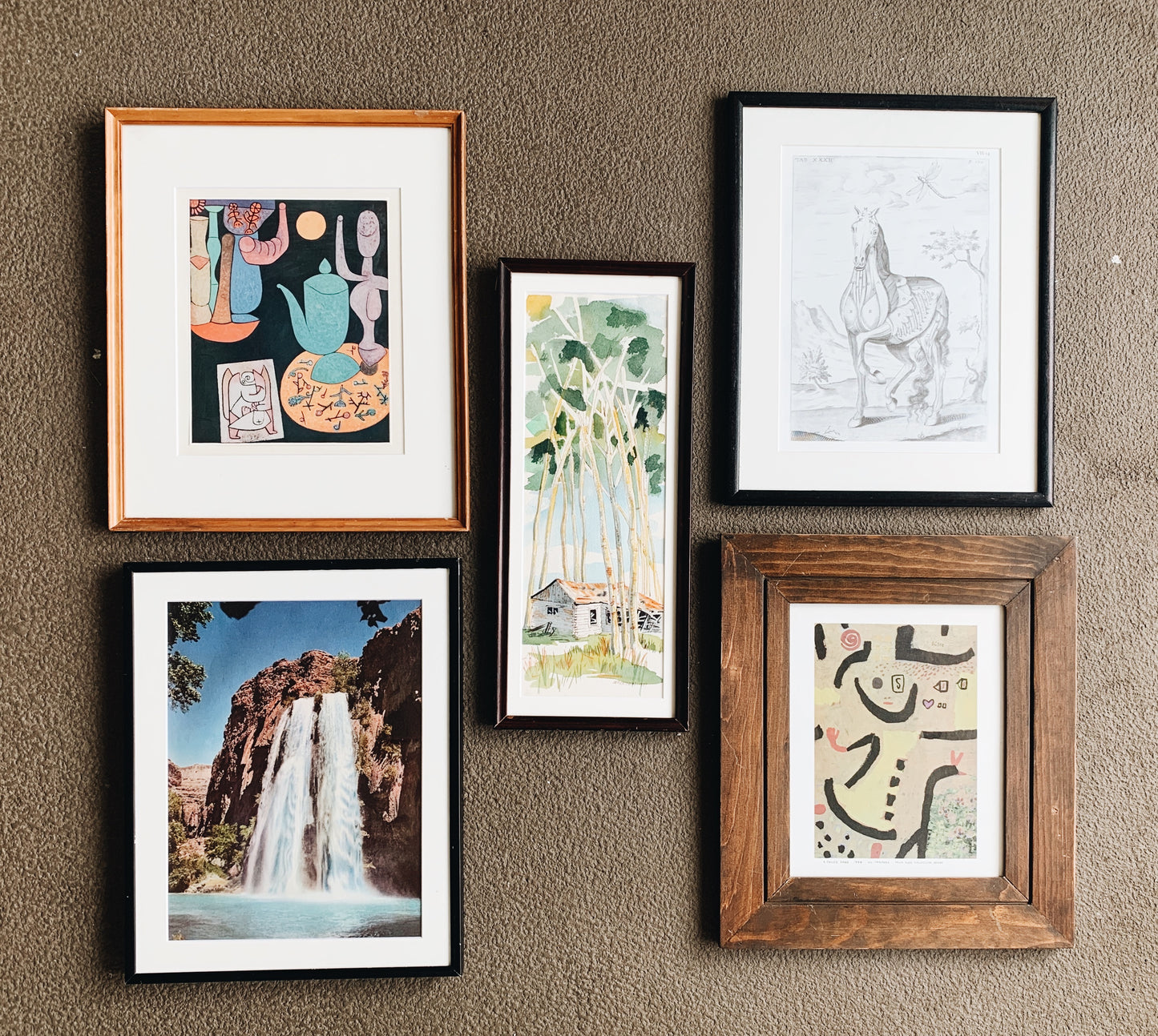 Vintage Framed Paul Klee Art Print