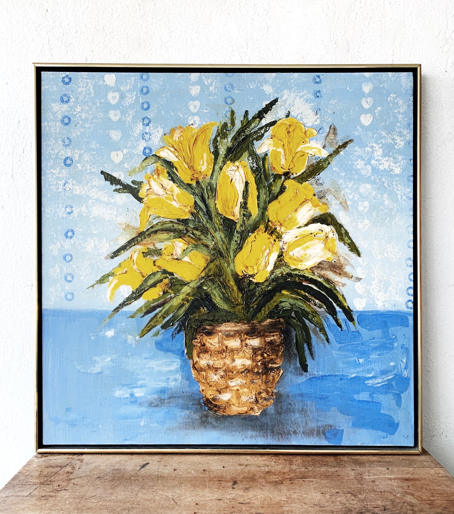 Large Framed Mid Century Oil Painting