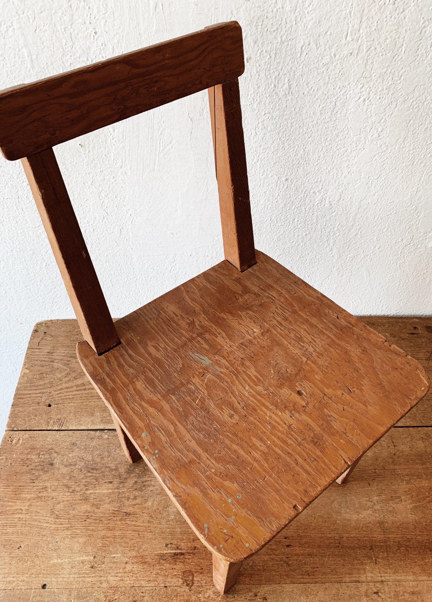 Primitive Handmade Child’s Chair / Plant Stand