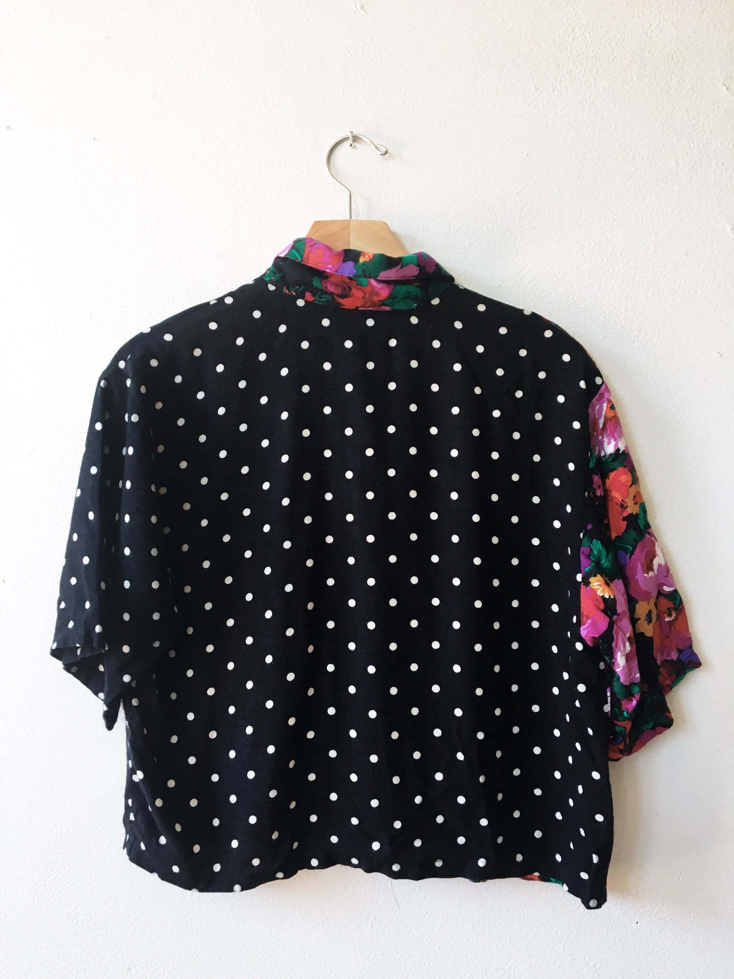 RESERVED Vintage Rayon Crop Top