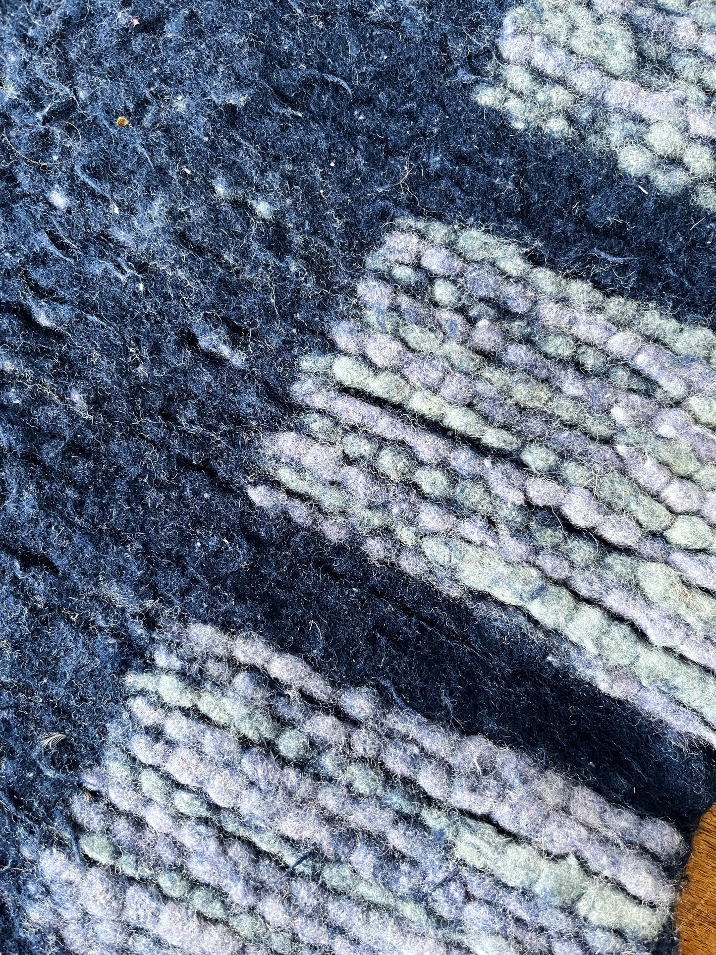 Hand Woven Felted Wool Rug