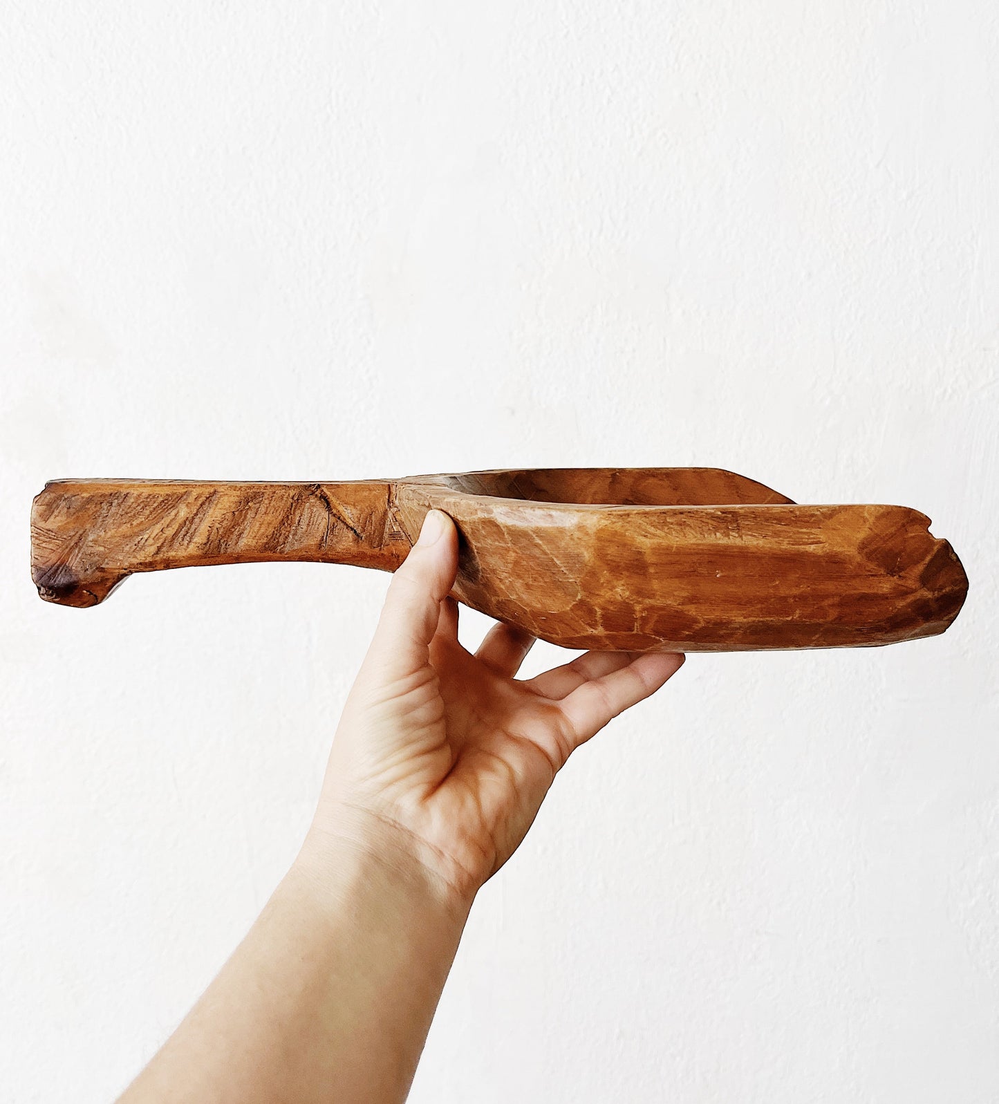 Oversized Primitive Wood Scoop