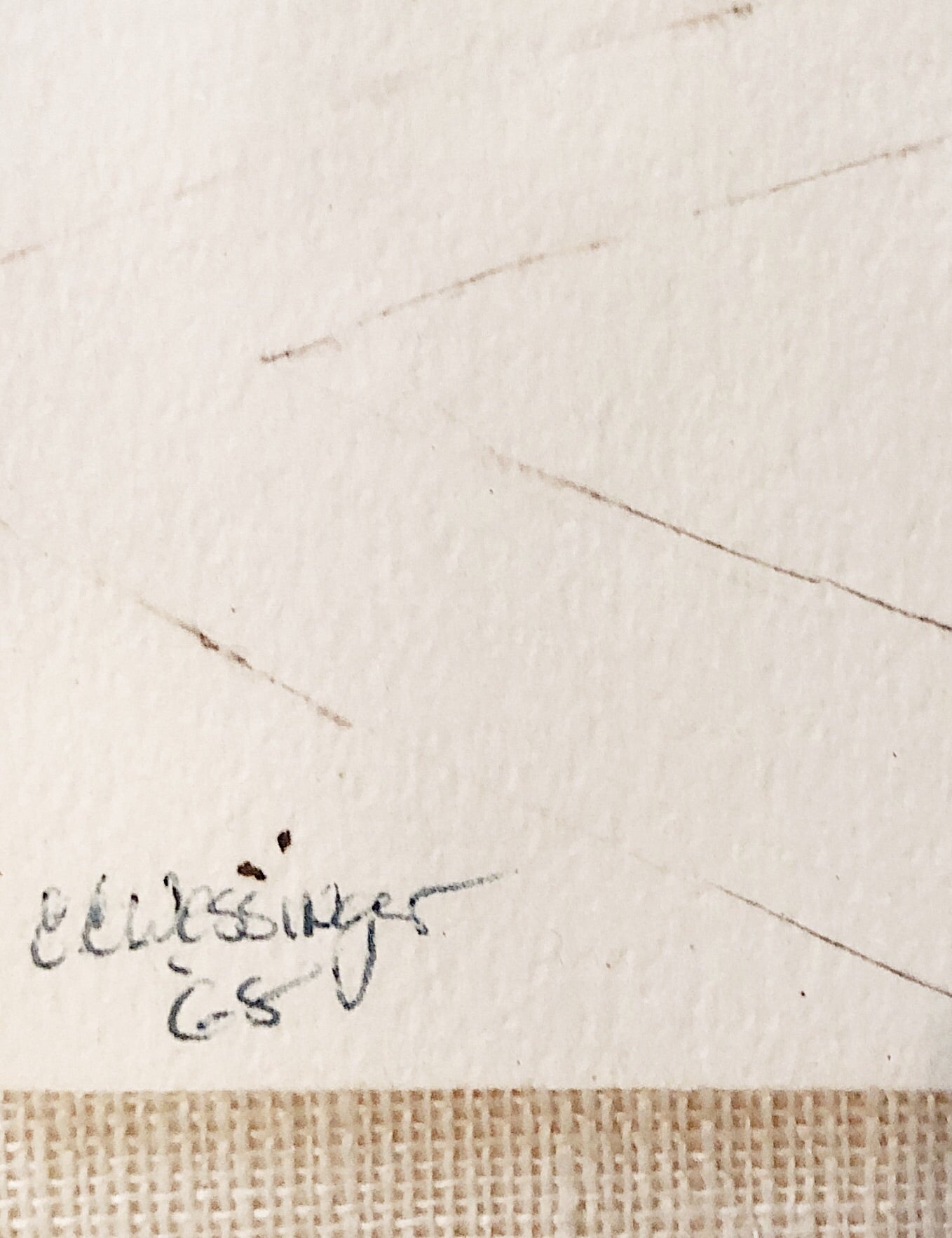 Vintage India Ink Drawing