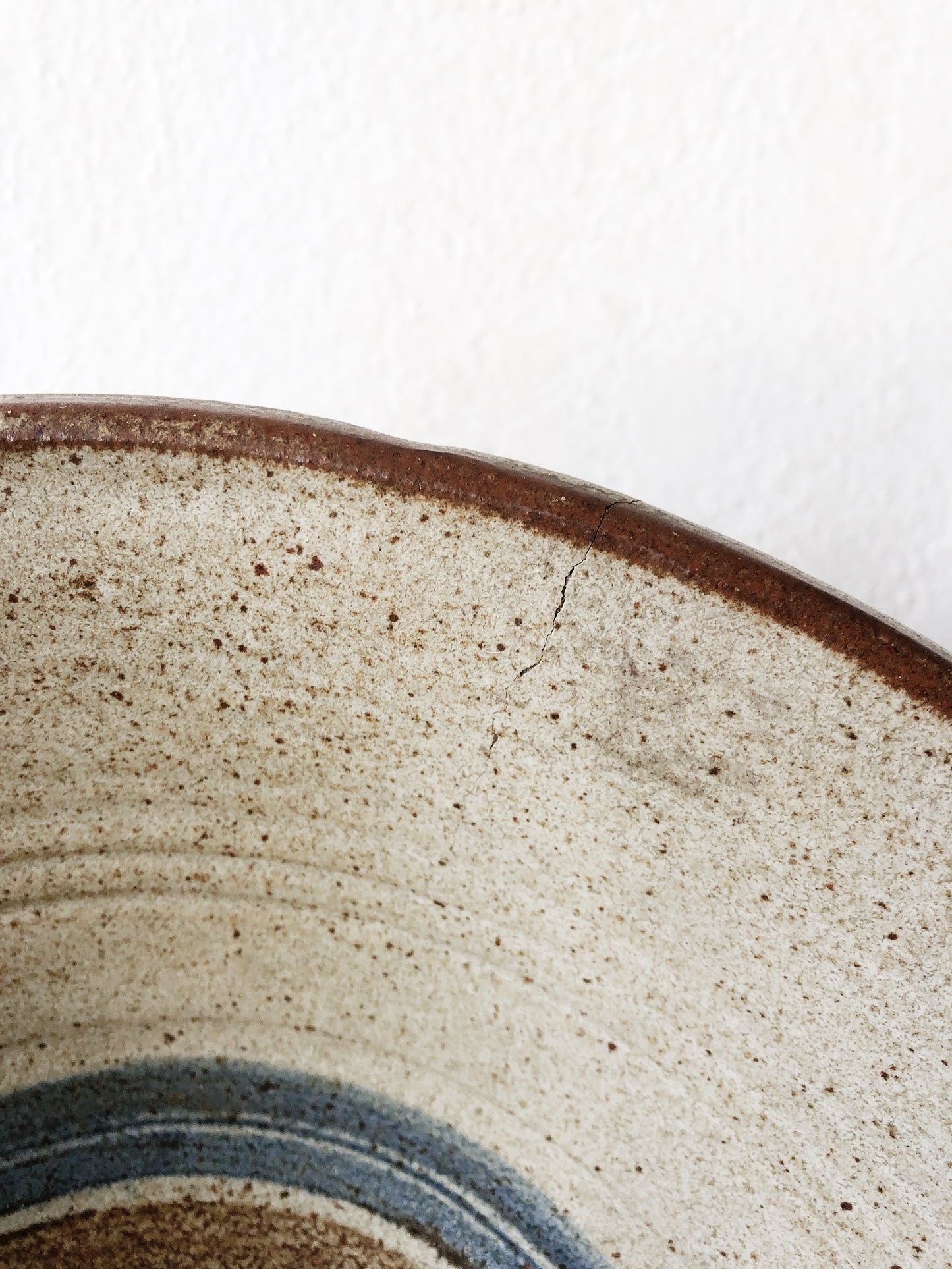 Large Handmade Stoneware Pottery Bowl