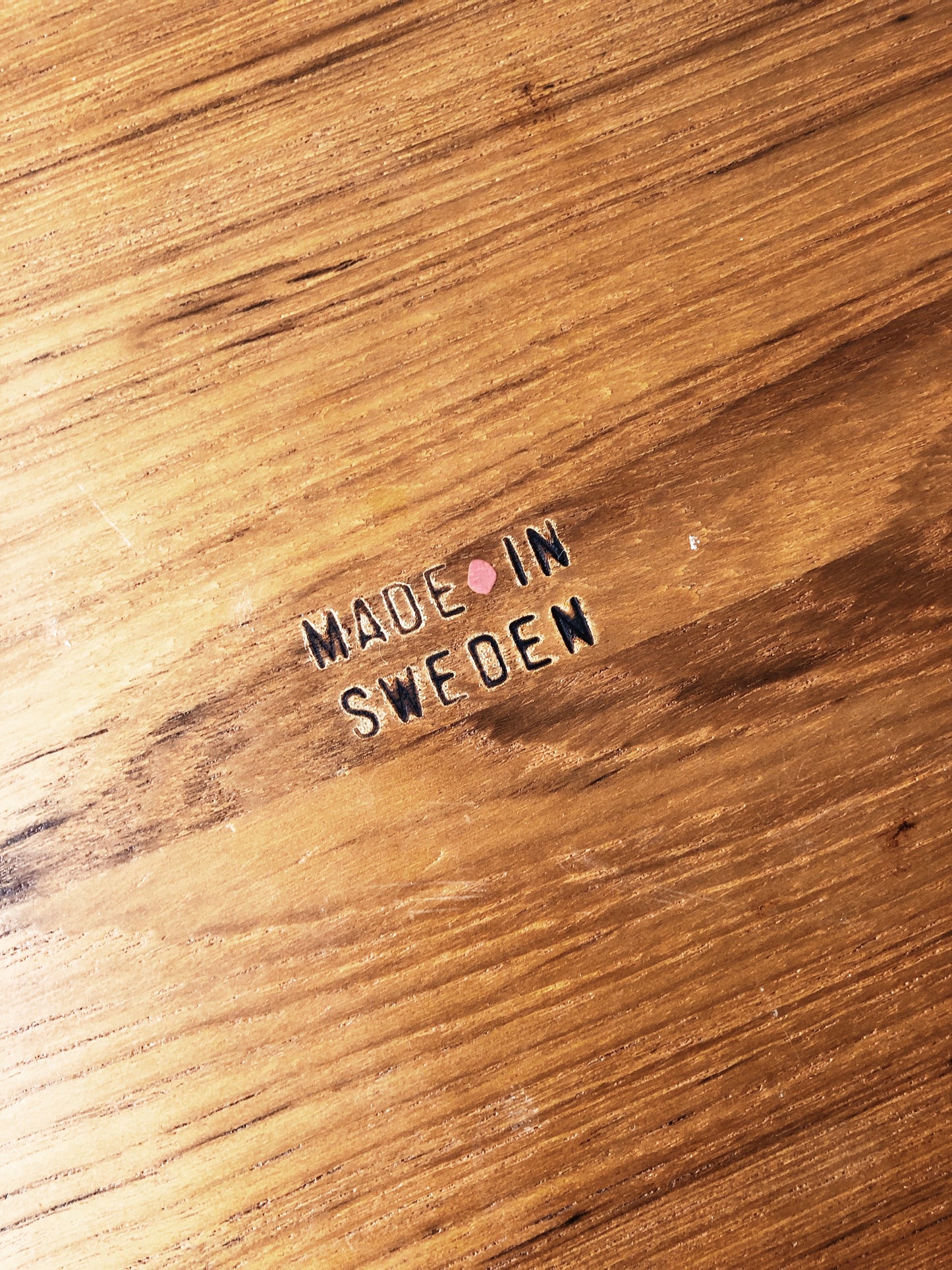 Vintage Bodafors Teak Bentwood Tray