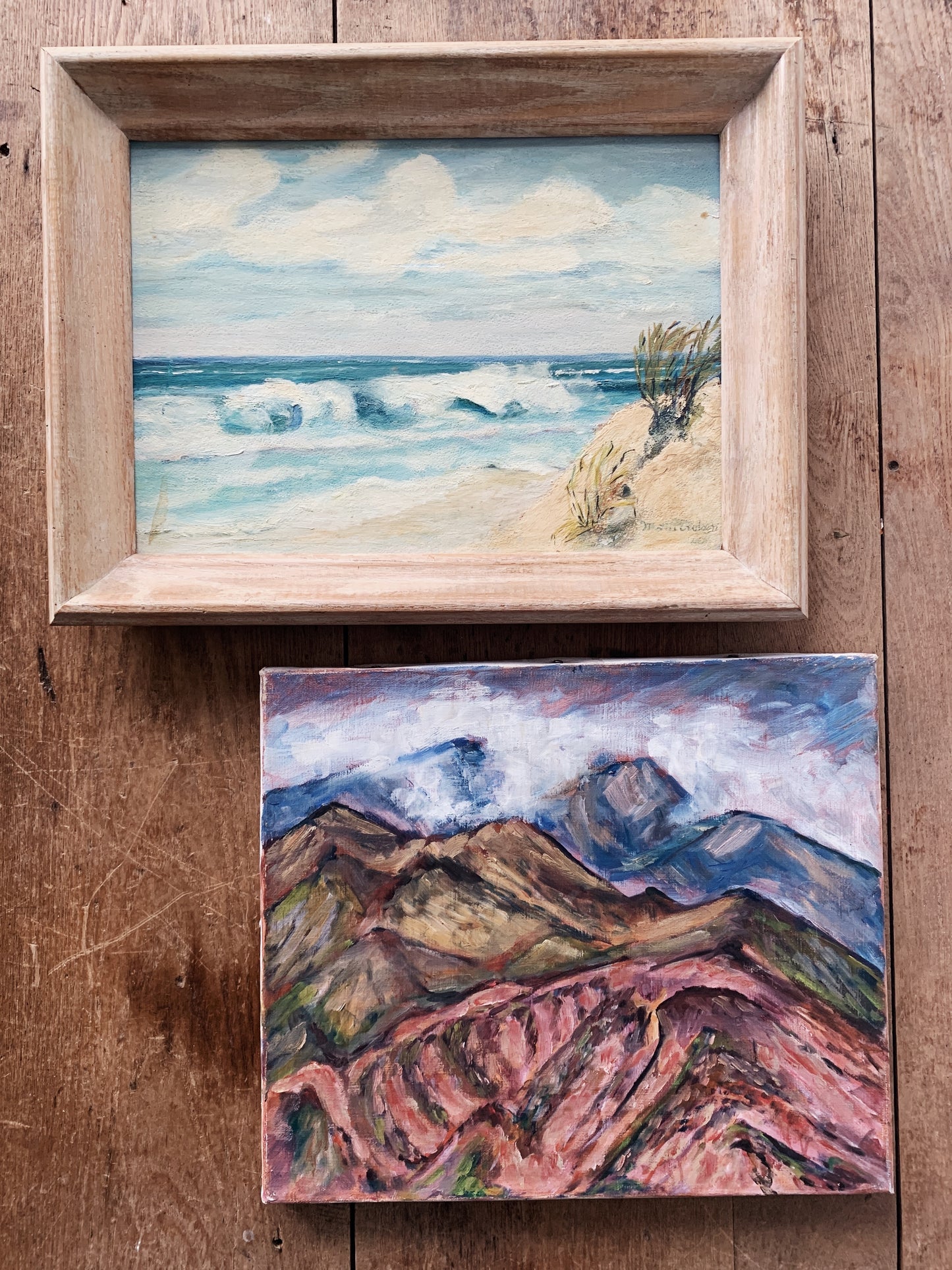 Vintage Framed Seascape