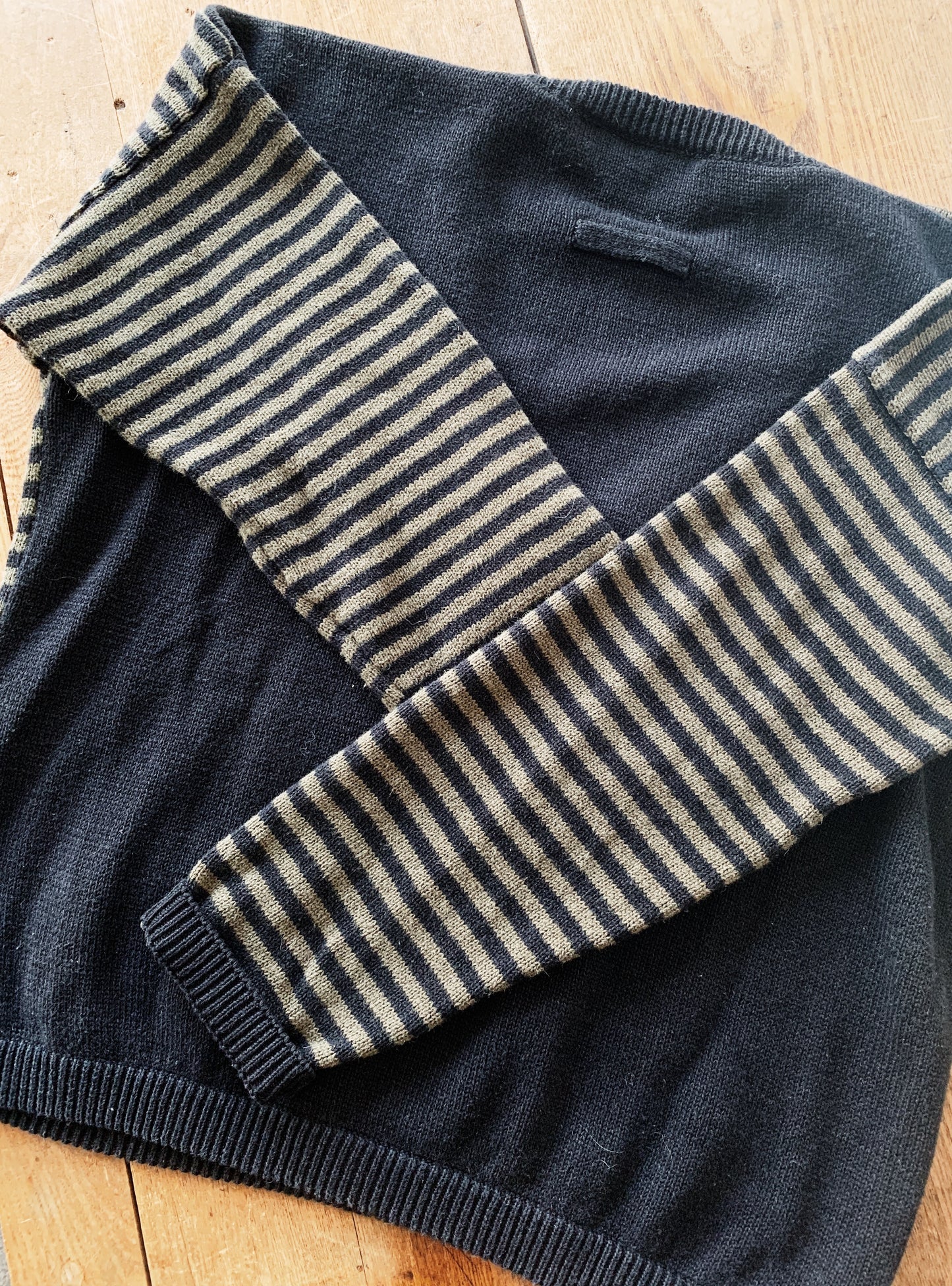 Vintage Cotton Deep V Neck Sweater