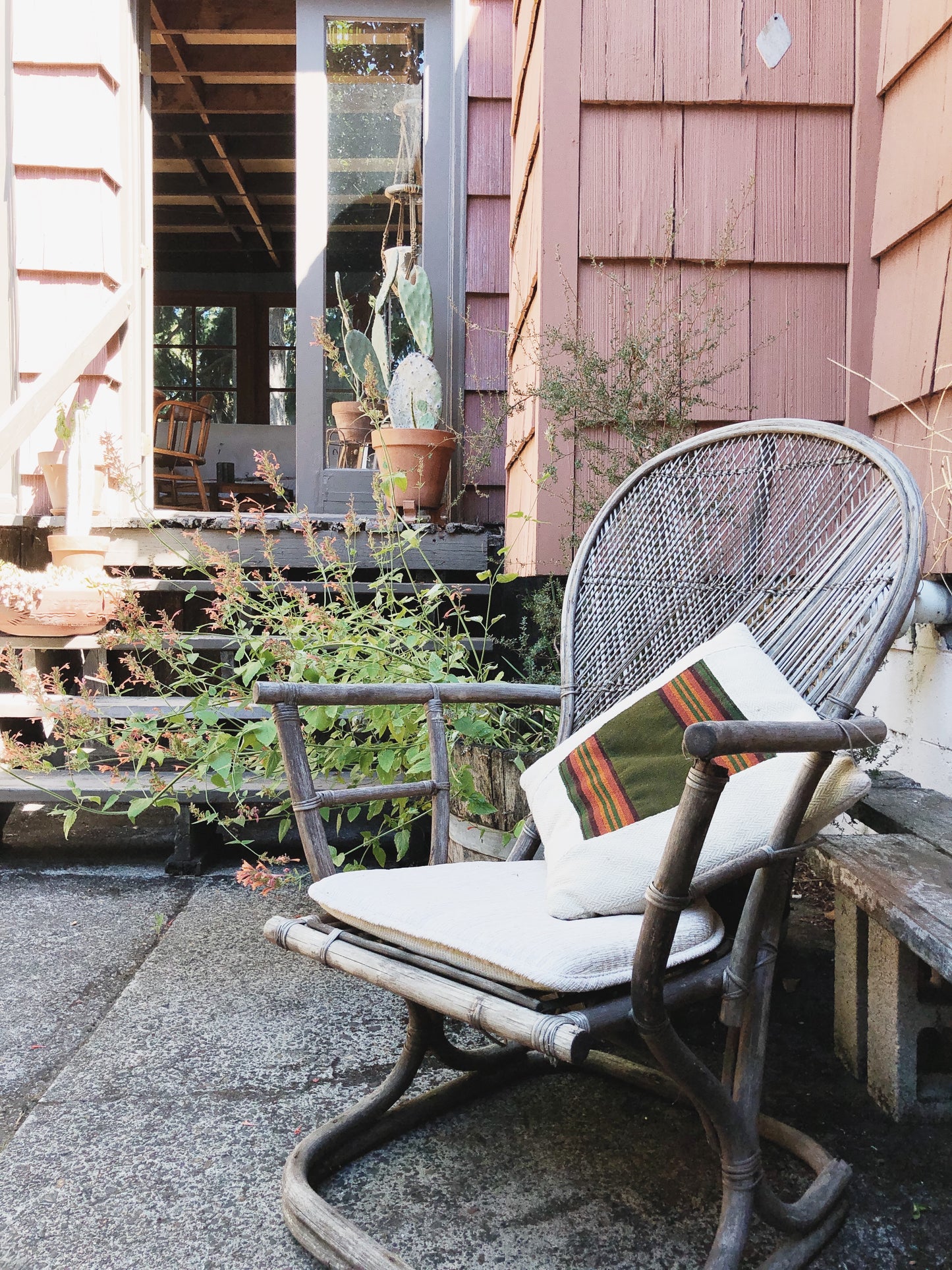 Vintage Blanket Inset Pillow