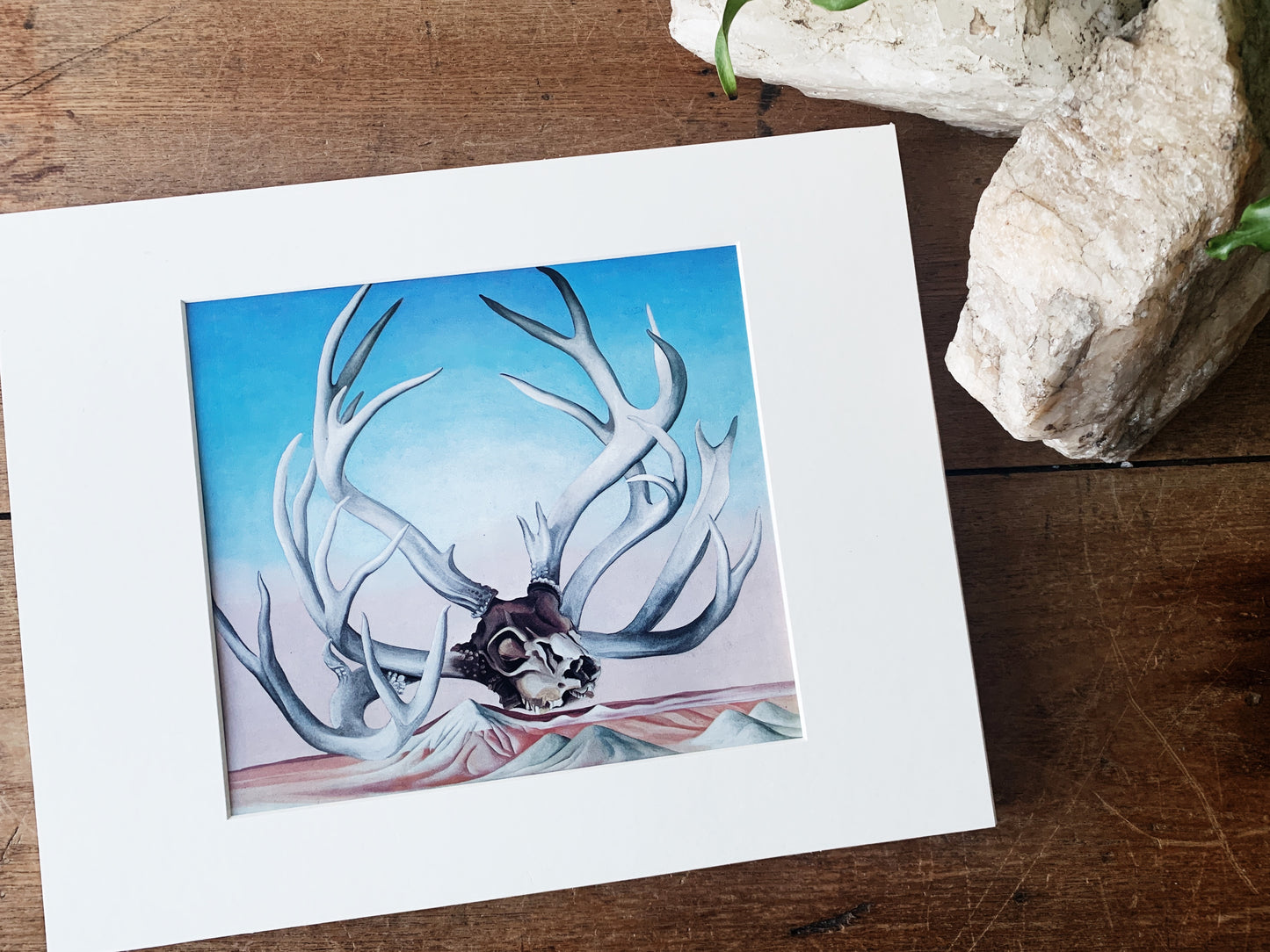 Vintage Matted Georgia O’Keeffe Print