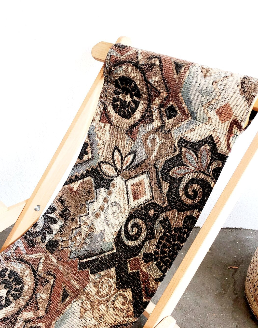 Vintage Carpet Bag Rocker
