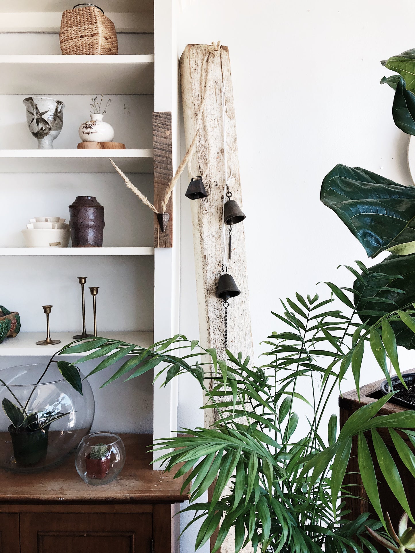 Handmade Wooden Wall Vase