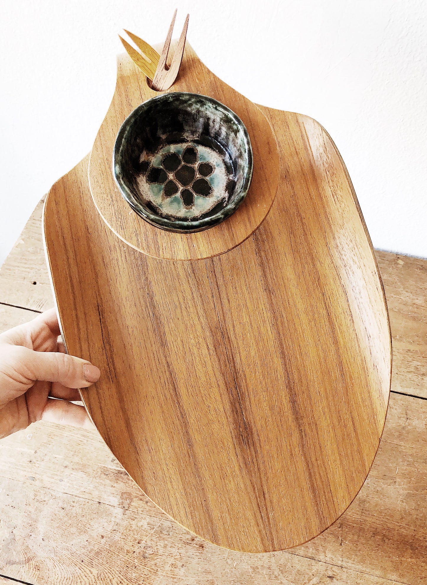 Mid Century Swedish Bentwood Server