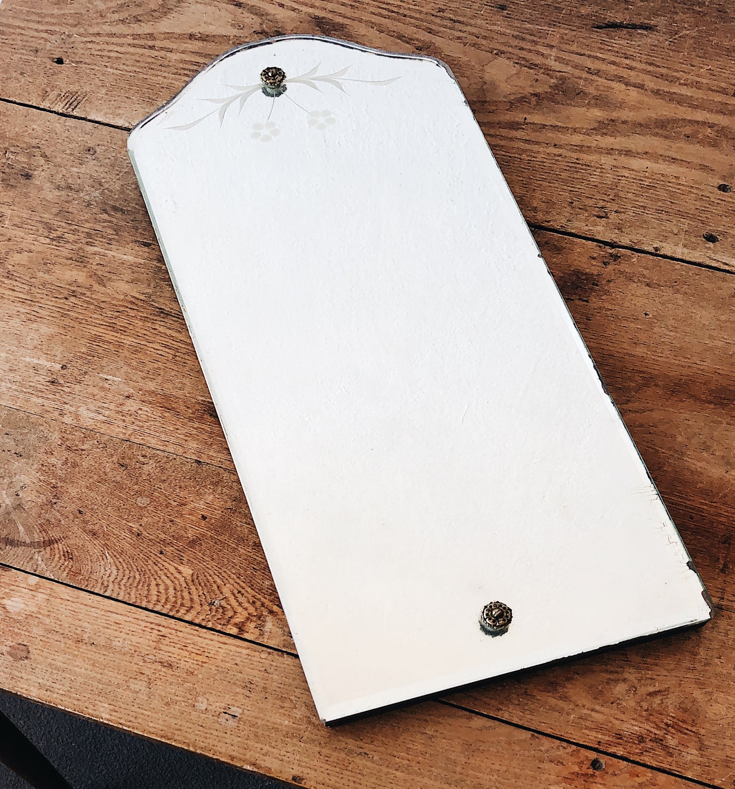 Petite Antique Etched Mirror