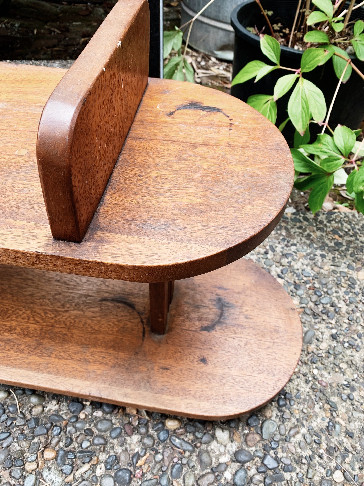 Vintage Mod Side Table Shelf