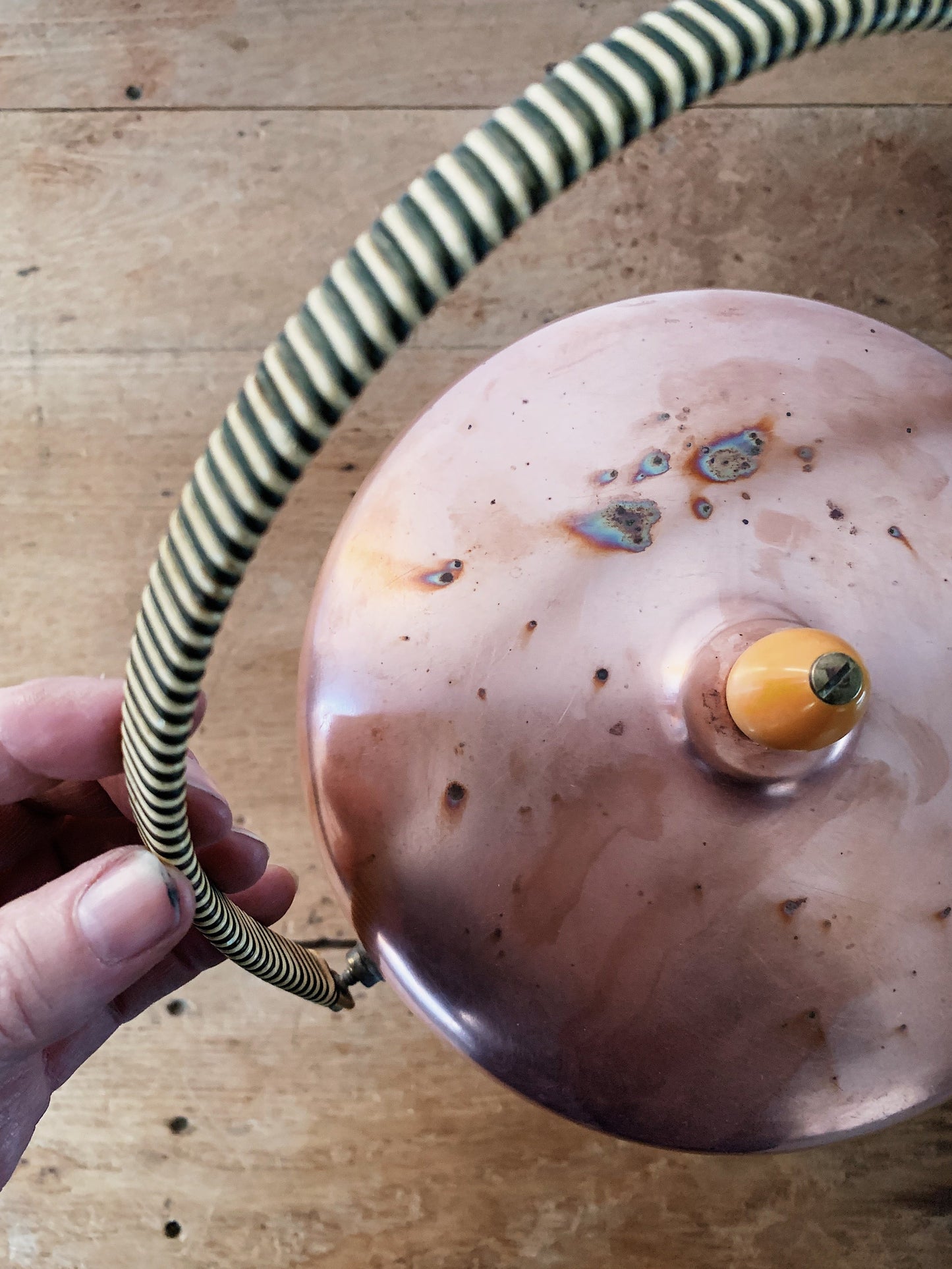 Mid Century Insulated Copper Ice Bucket