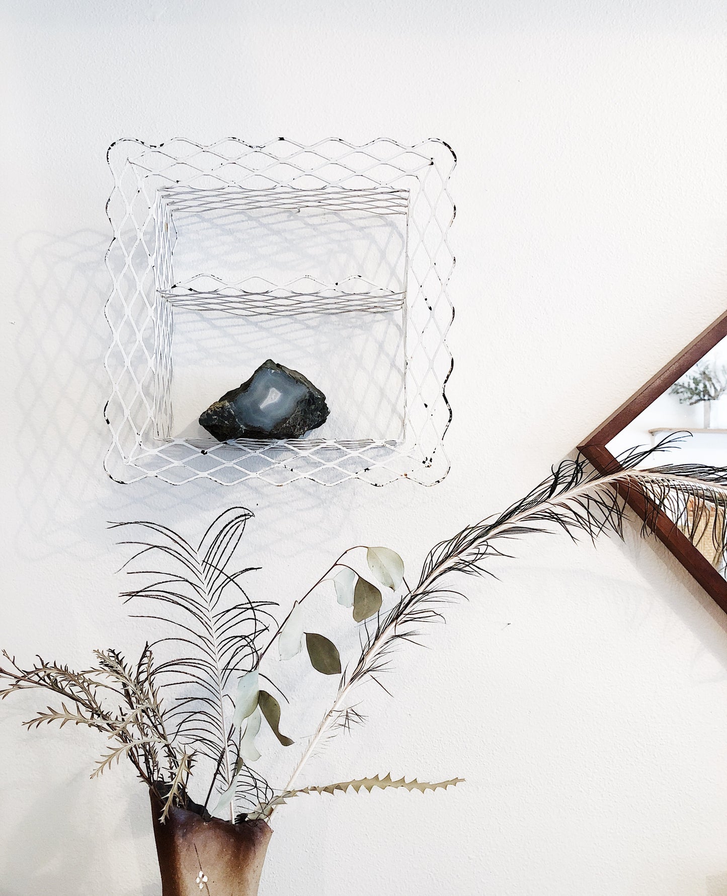 Mid Century Metal Shelf