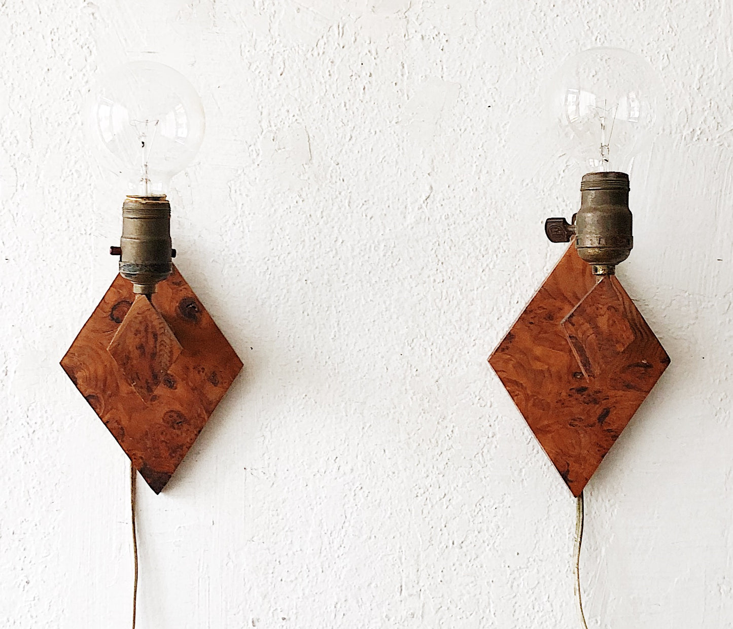 Handmade Burl Wood Sconce