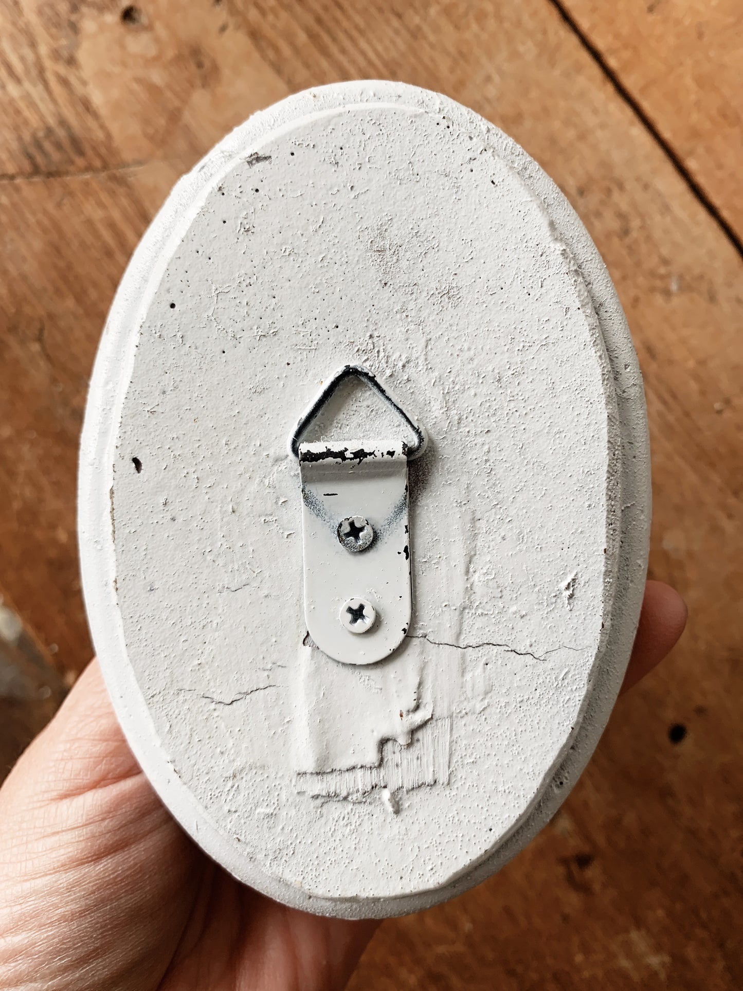 Vintage Plaster Bust with Hanger