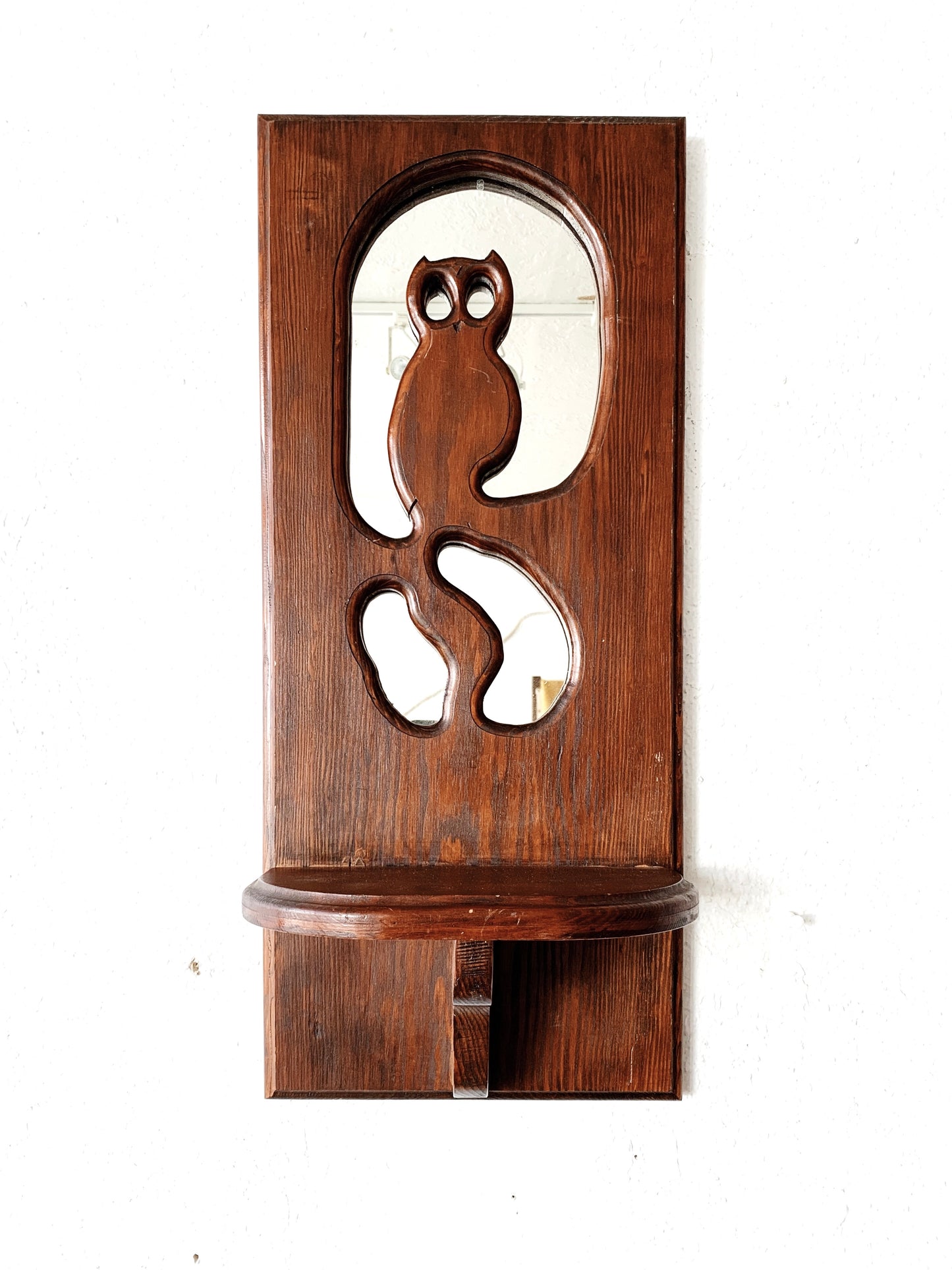 Vintage Mirrored Wall Shelf