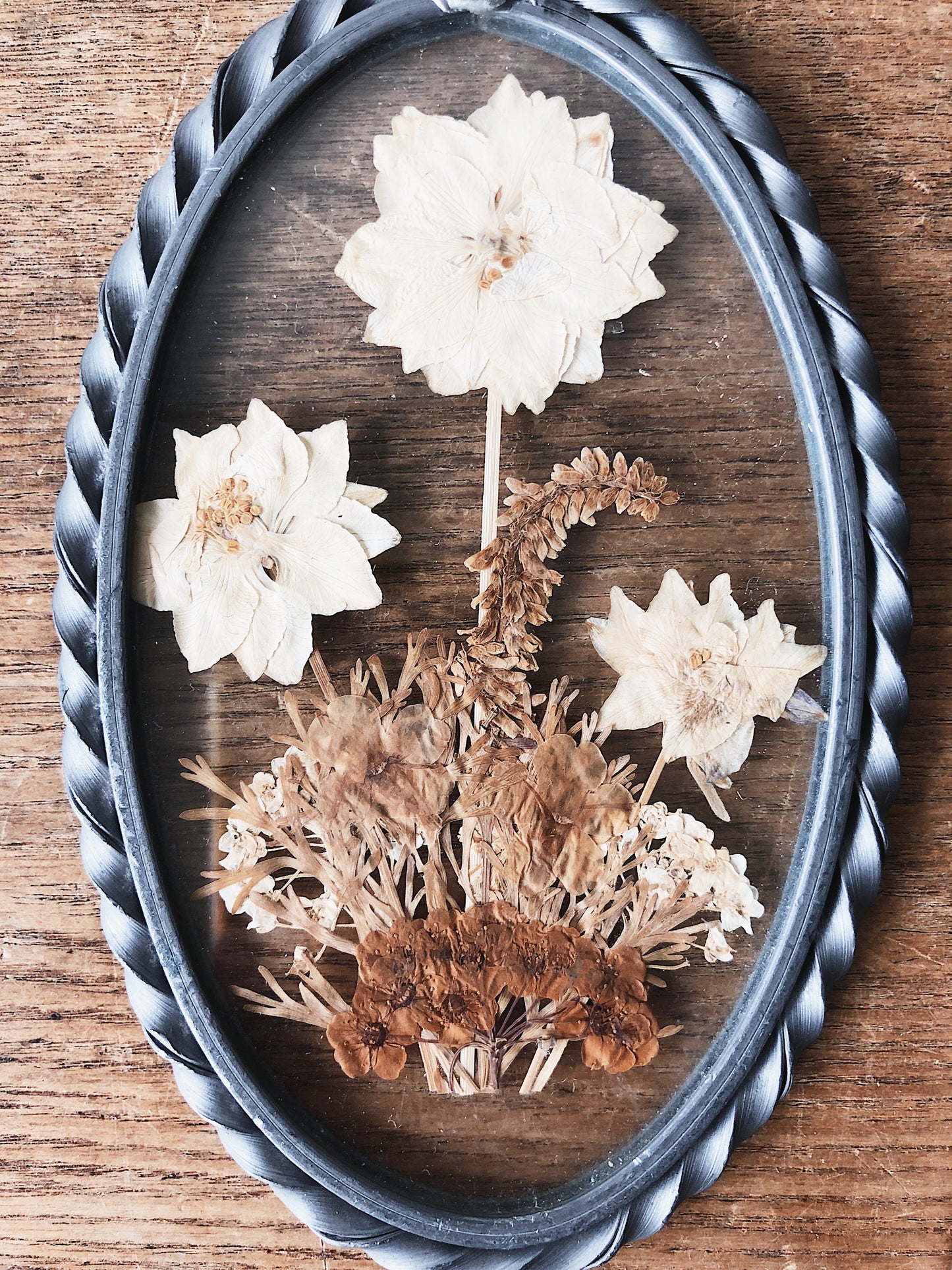 Vintage Pressed Flower Suncatcher
