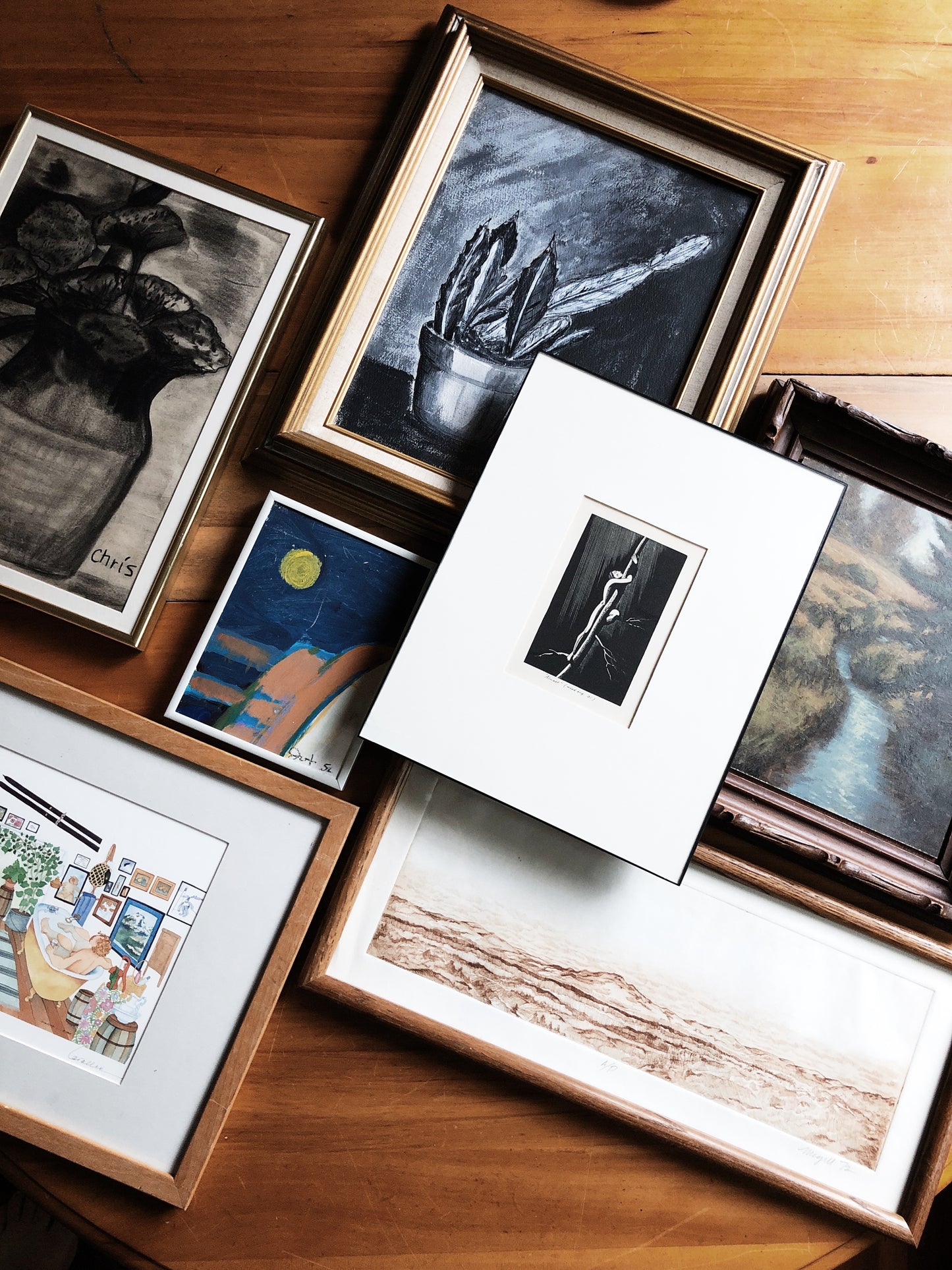 Original Mixed Media Still Life Painting