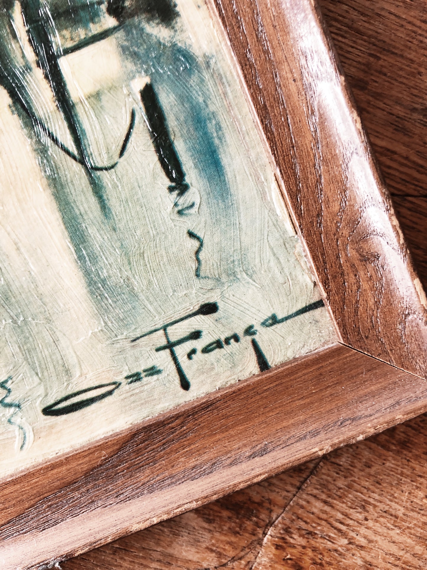 Mid Century Ozz Franca Brutalist Painting