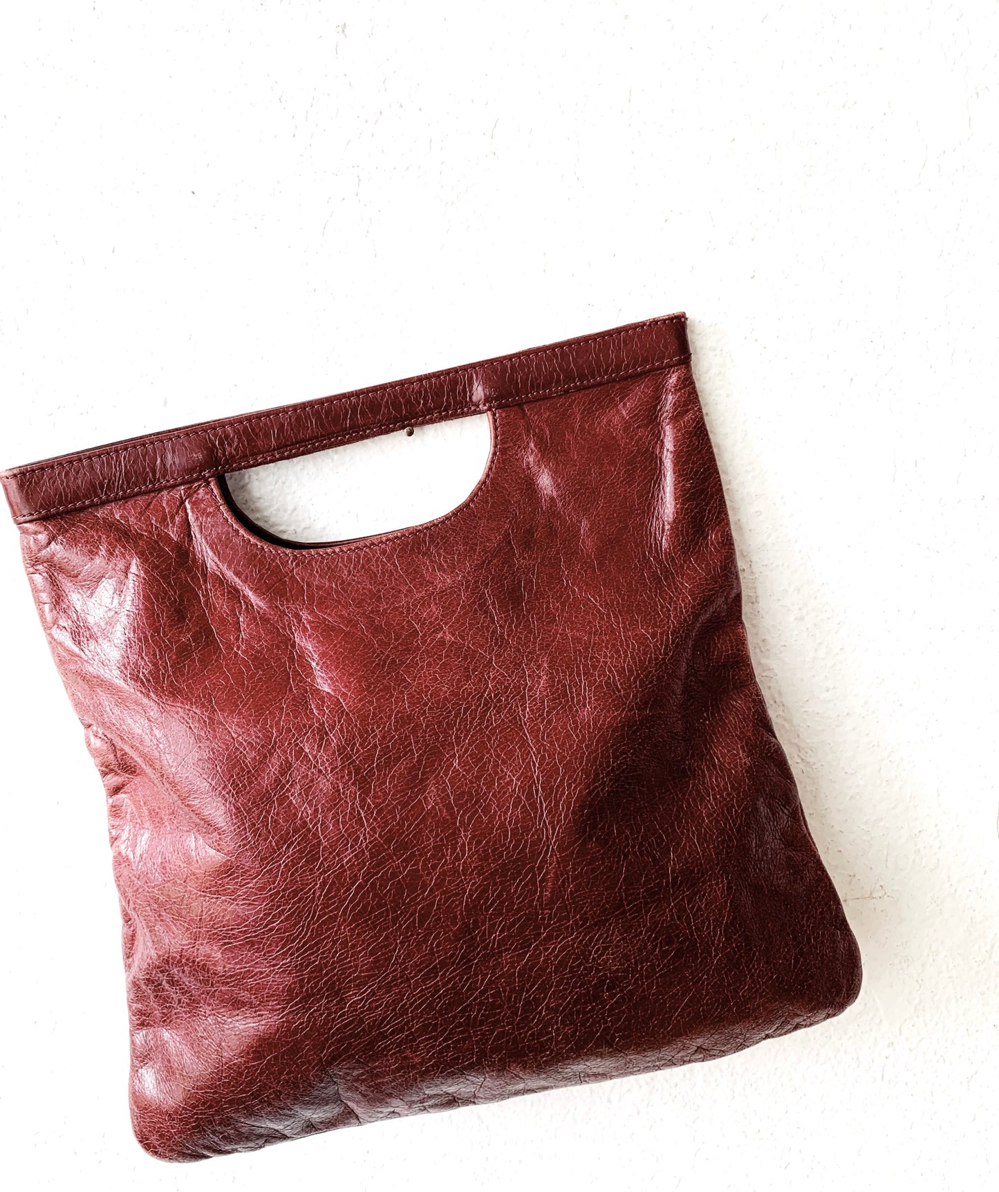Vintage Nordstrom Burgundy Leather Tote