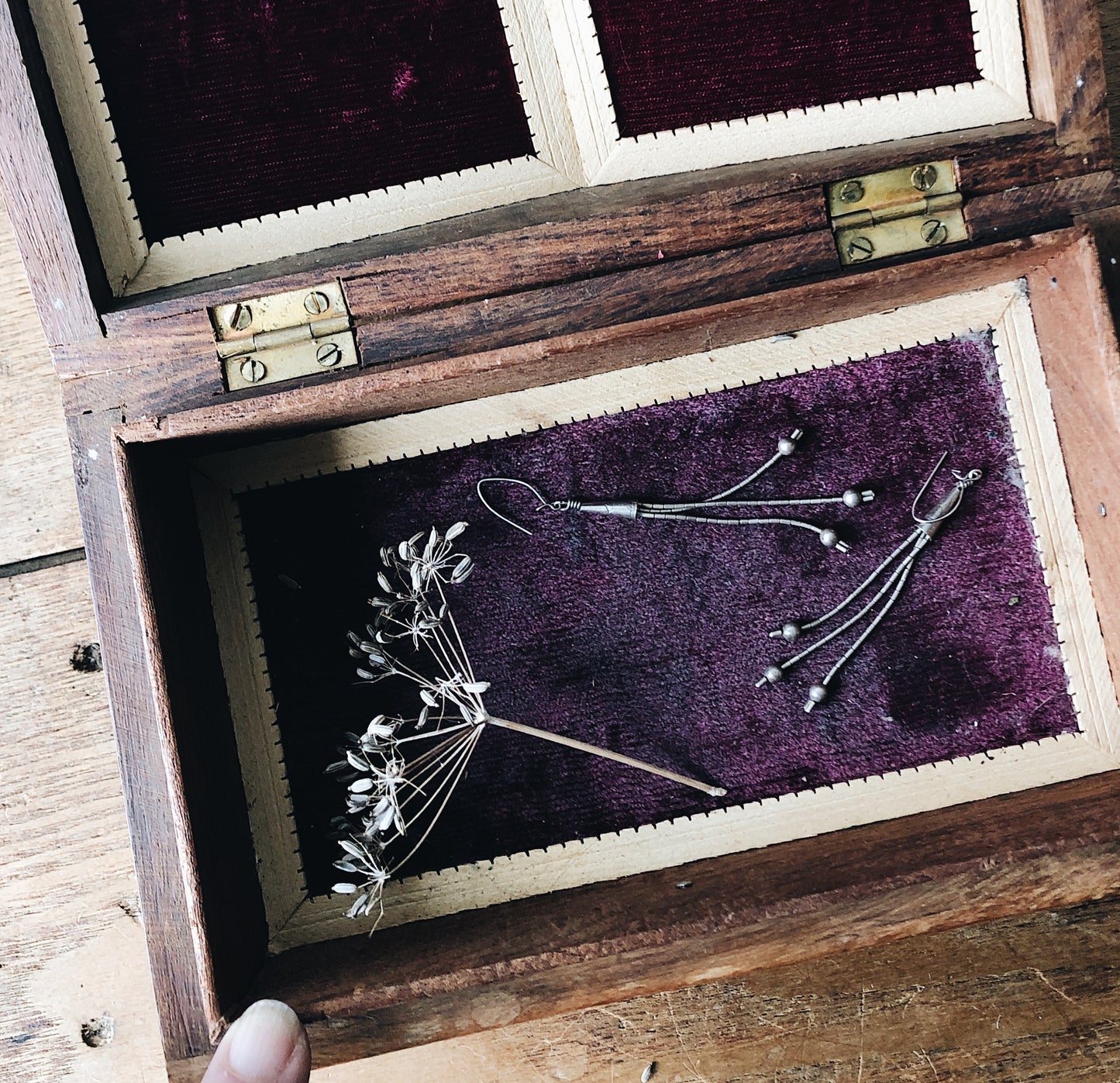 Vintage Jewelry Box with Inlay