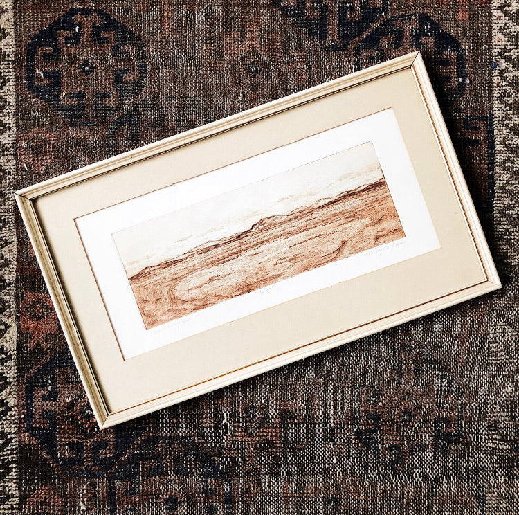 Vintage Original High Desert Etching