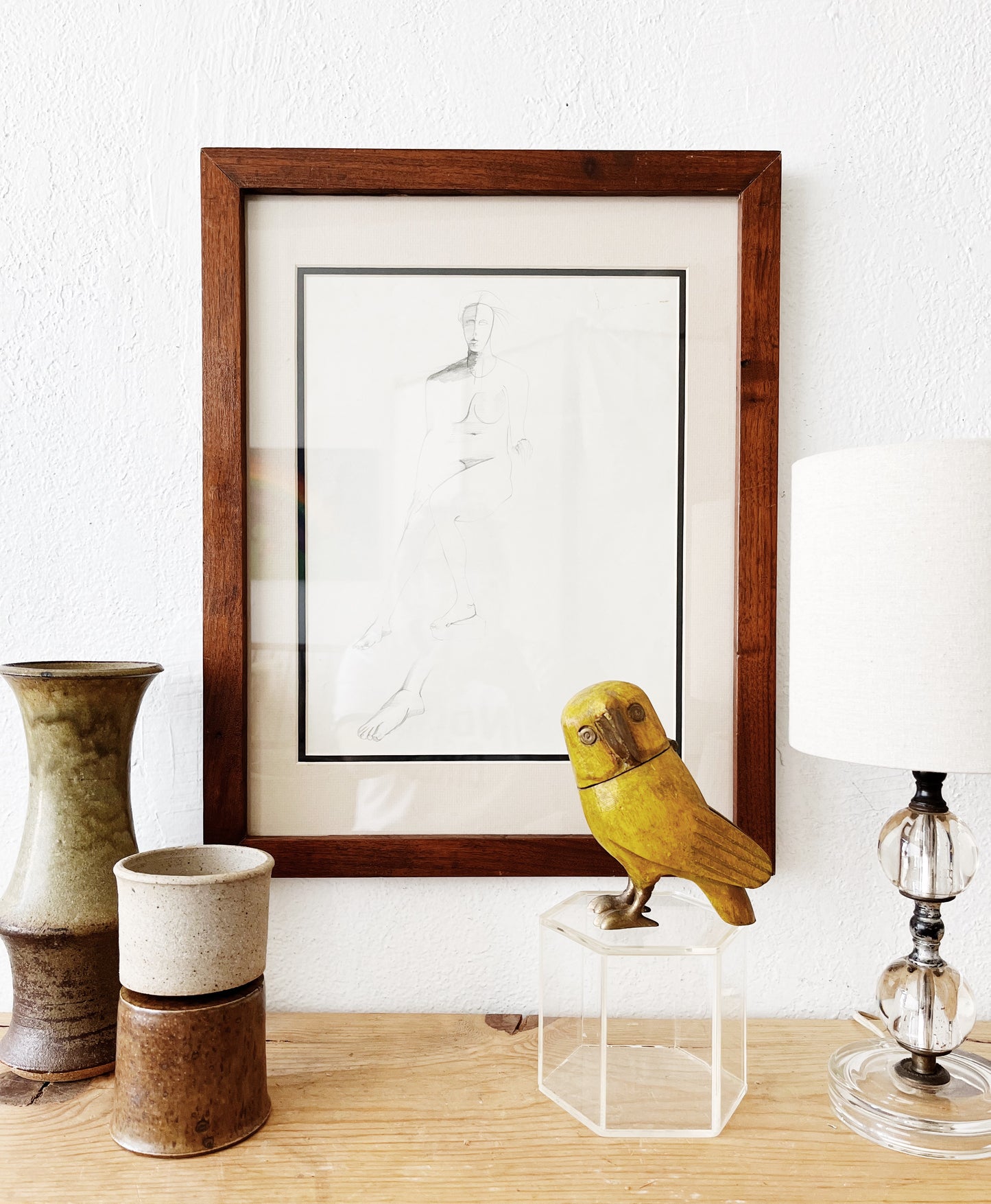 Vintage Folk Owl Box