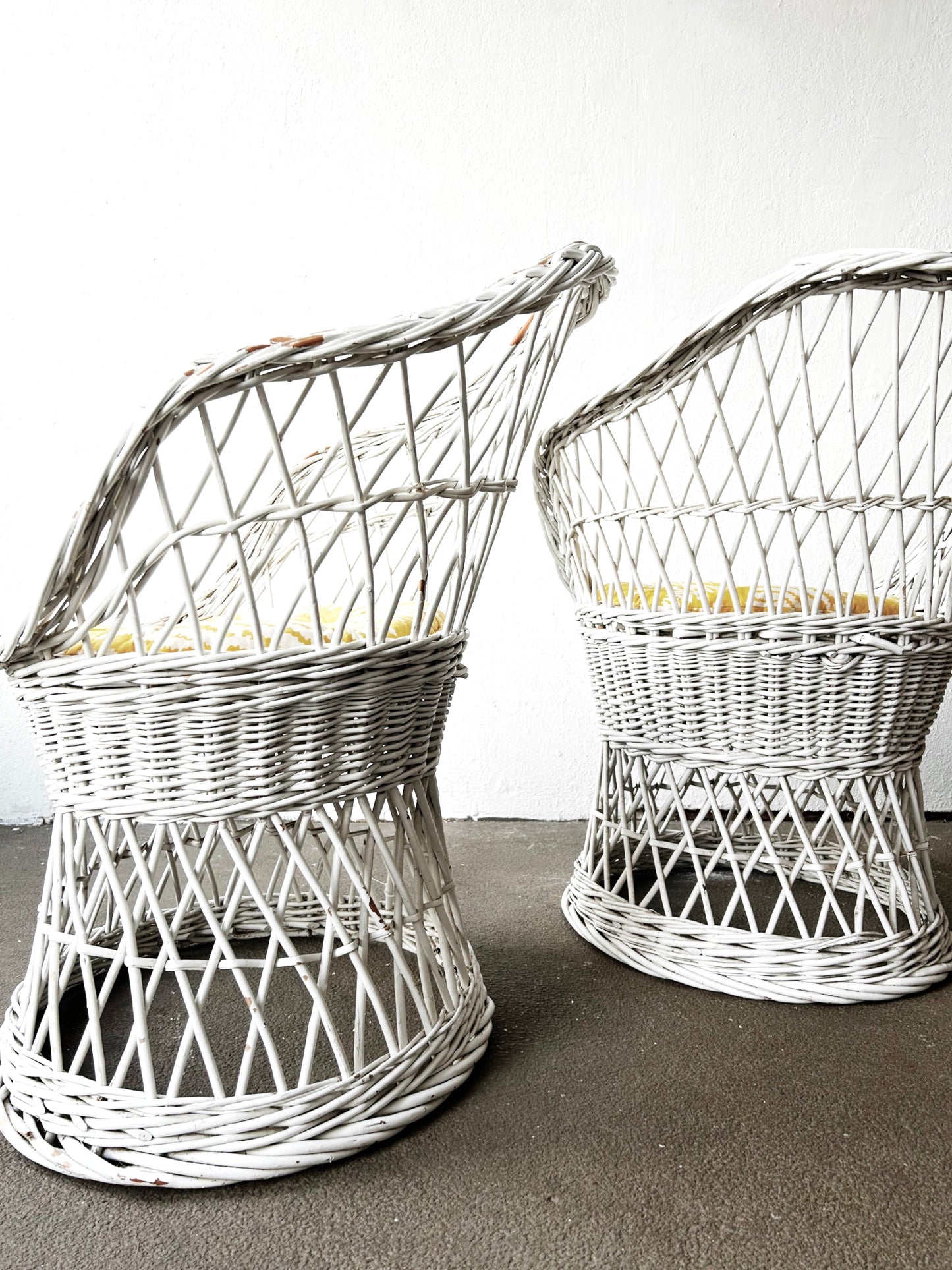 Vintage Wicker Porch Chairs