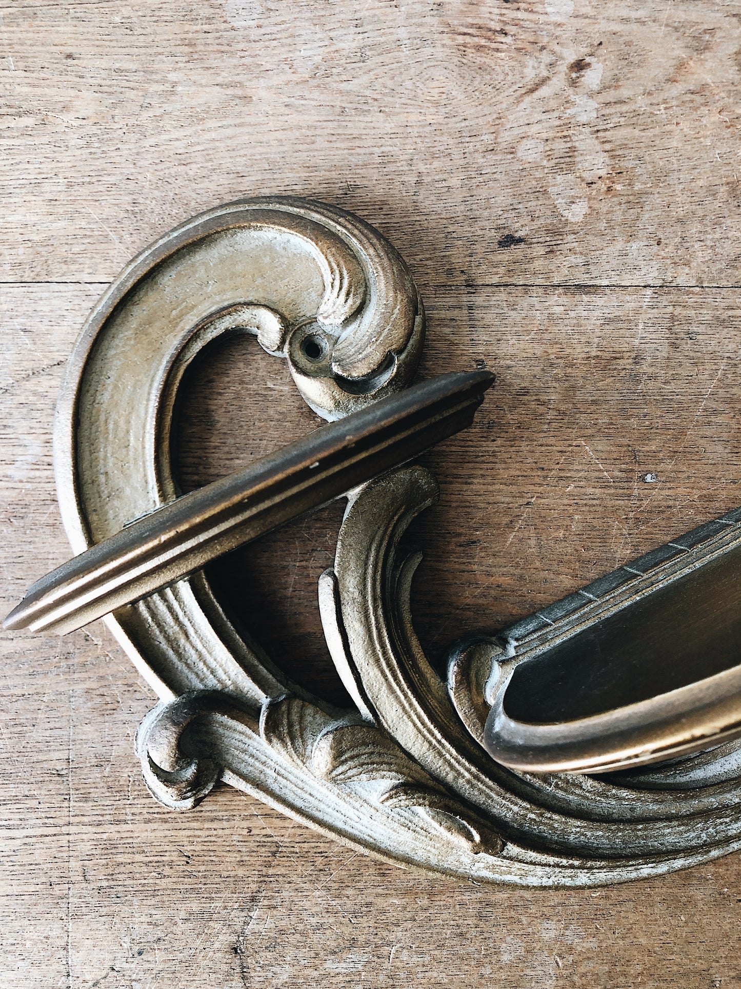 Vintage Gesso Art Nouveau Shelf