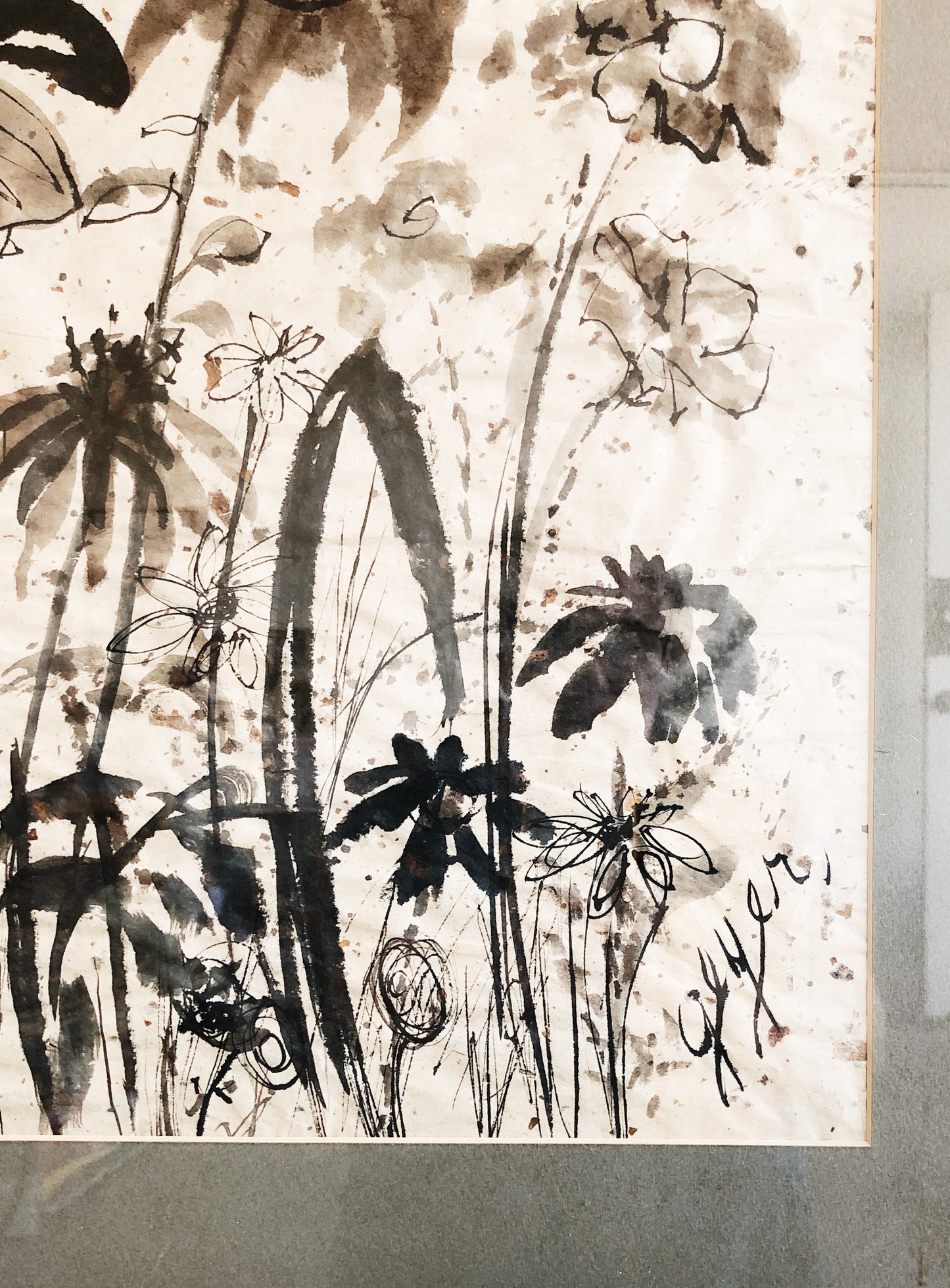 Large Original India Ink Painting