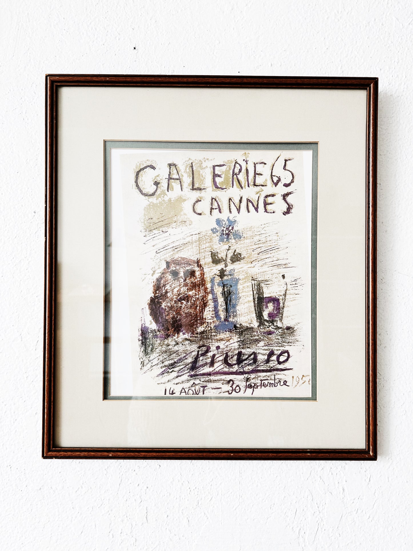 Vintage Picasso Exhibit Poster