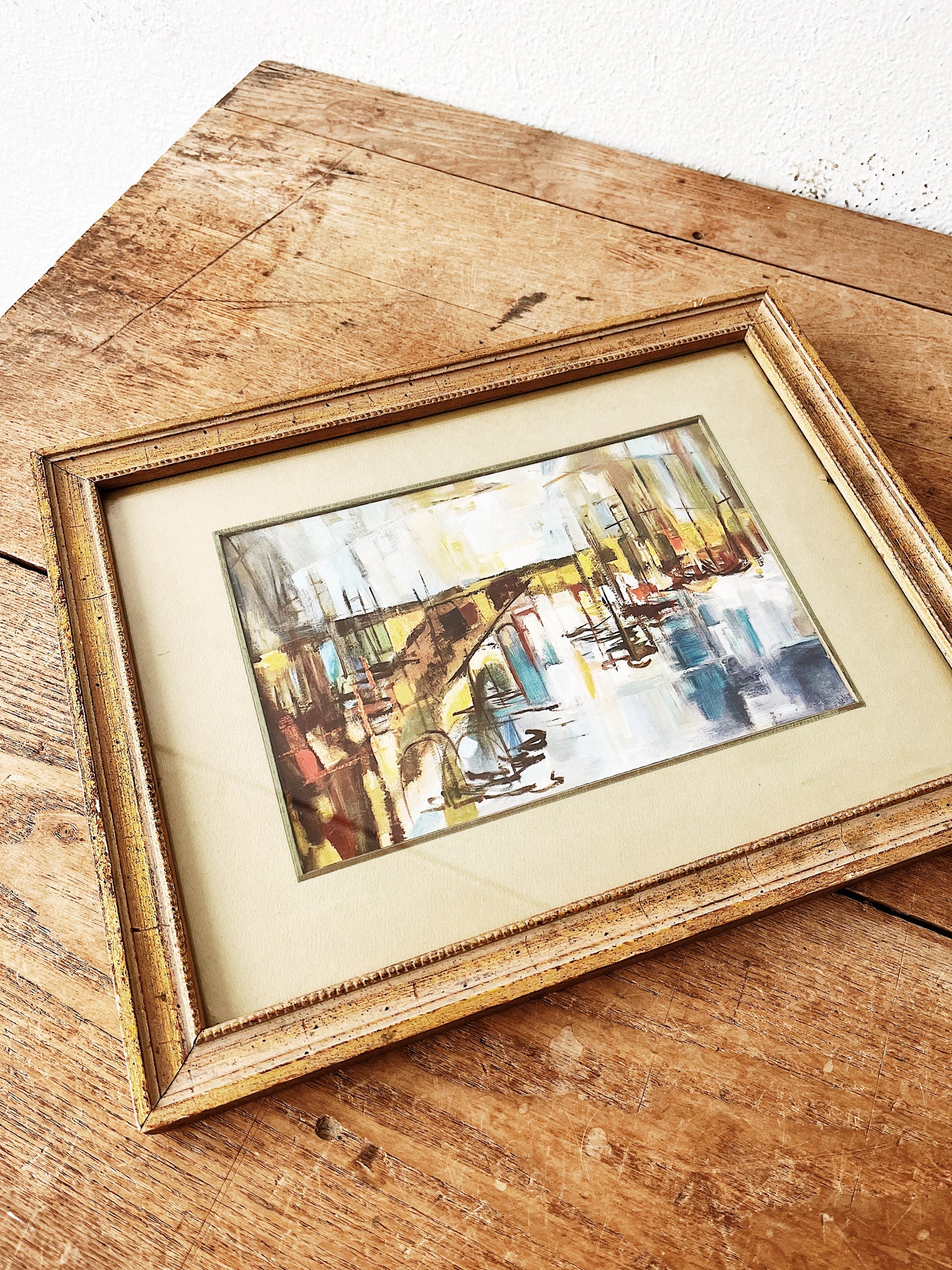 Mid Century Framed Lithograph