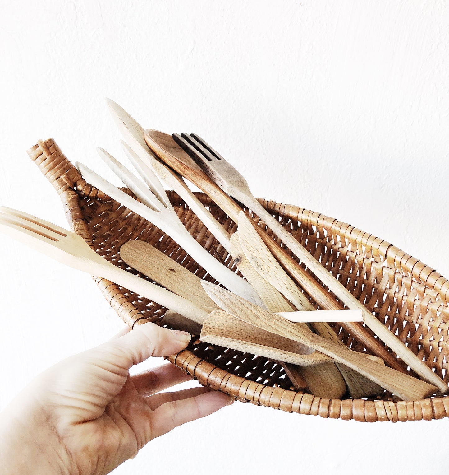Collection of Vintage Wooden Utensils