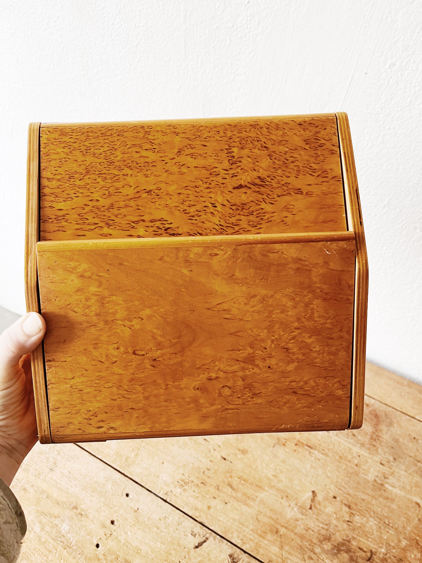 Art Deco Burl Sewing Box