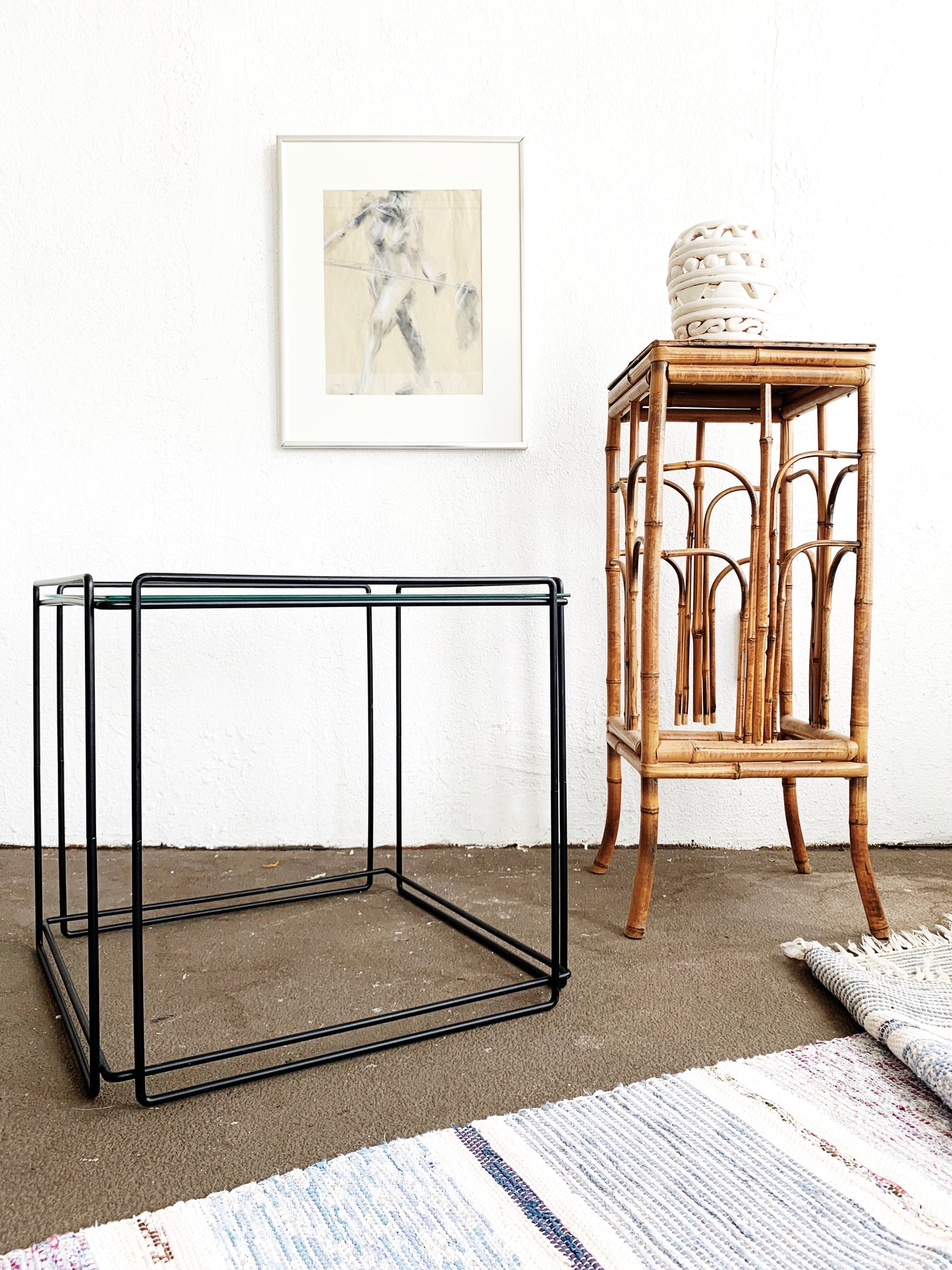 Vintage Bamboo Plant Stand