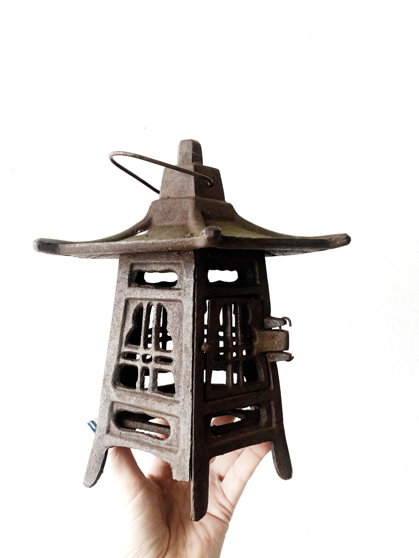 Weighty Antique Iron Lantern