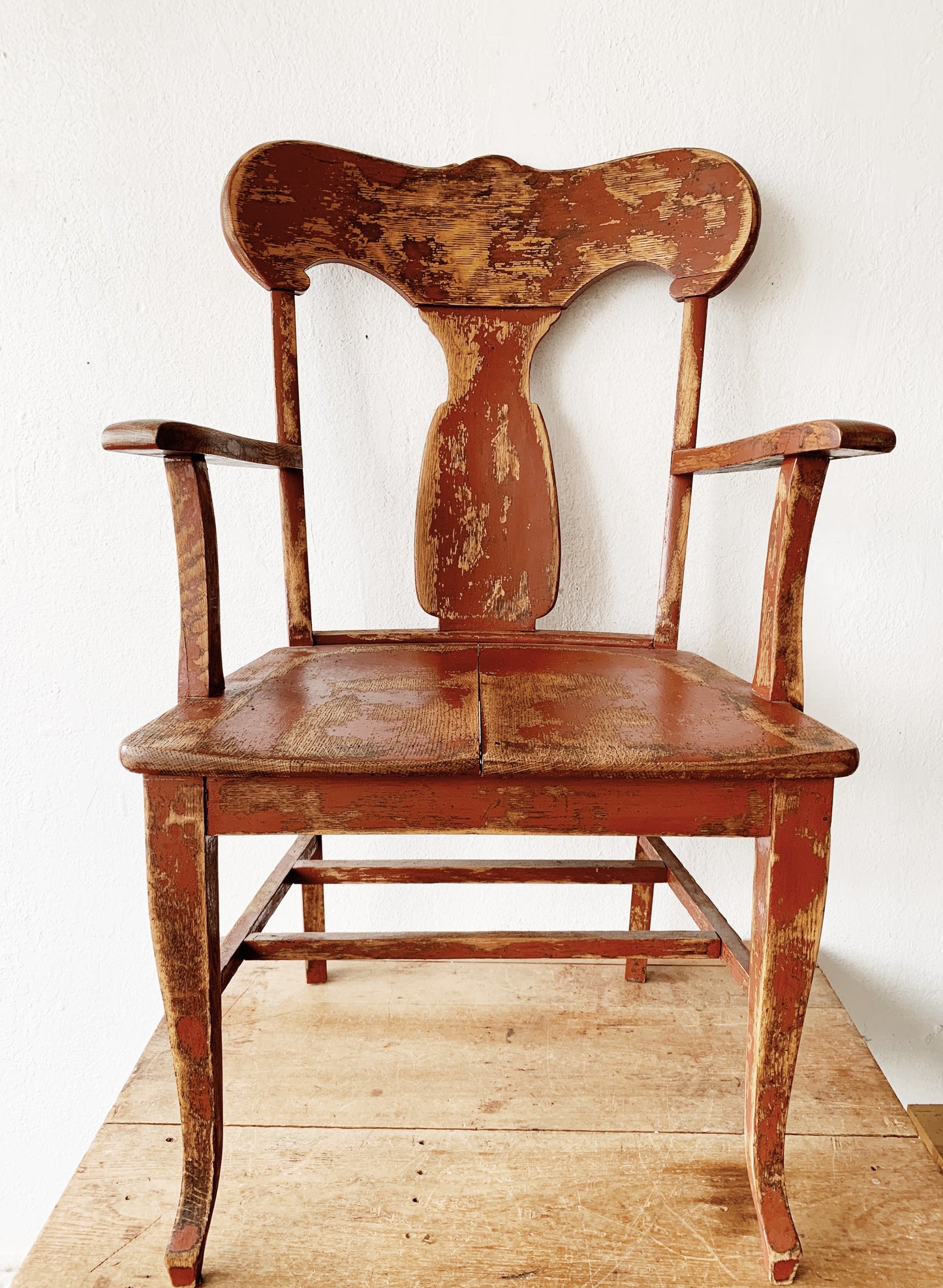 Vintage Wood Arm Chair