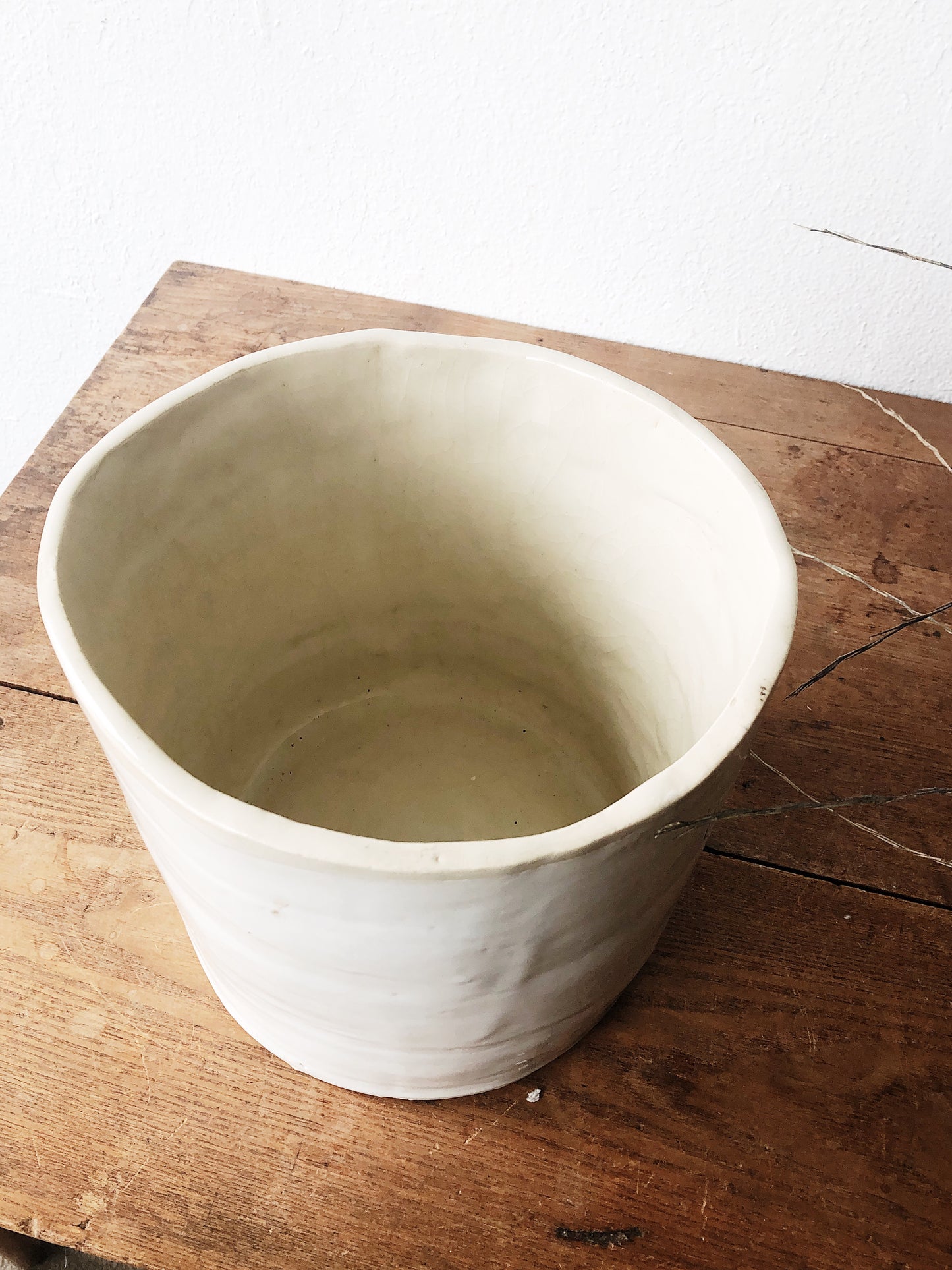 Large Ceramic Hand Shaped Planter