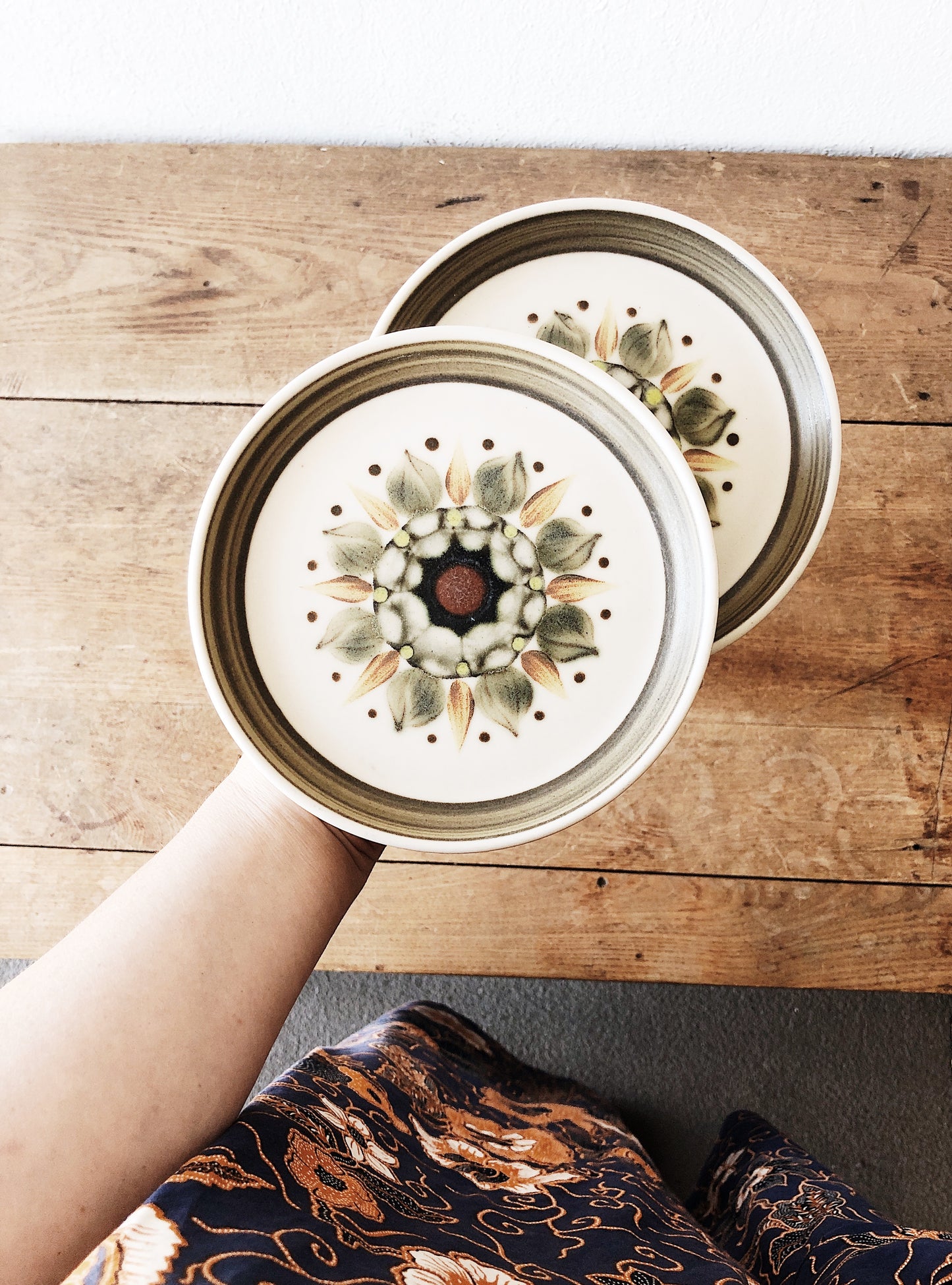 Pair of English Snack Plates