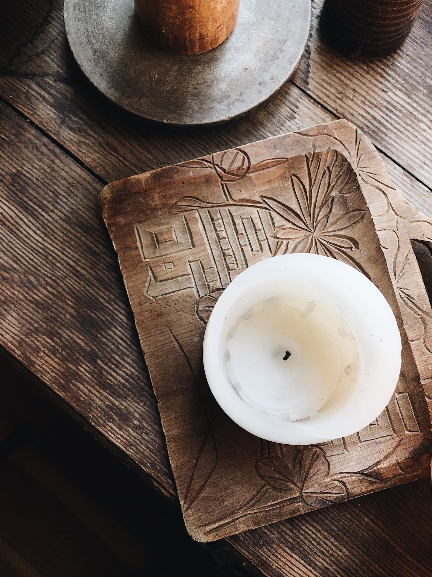 Vintage Wooden Dust Pan