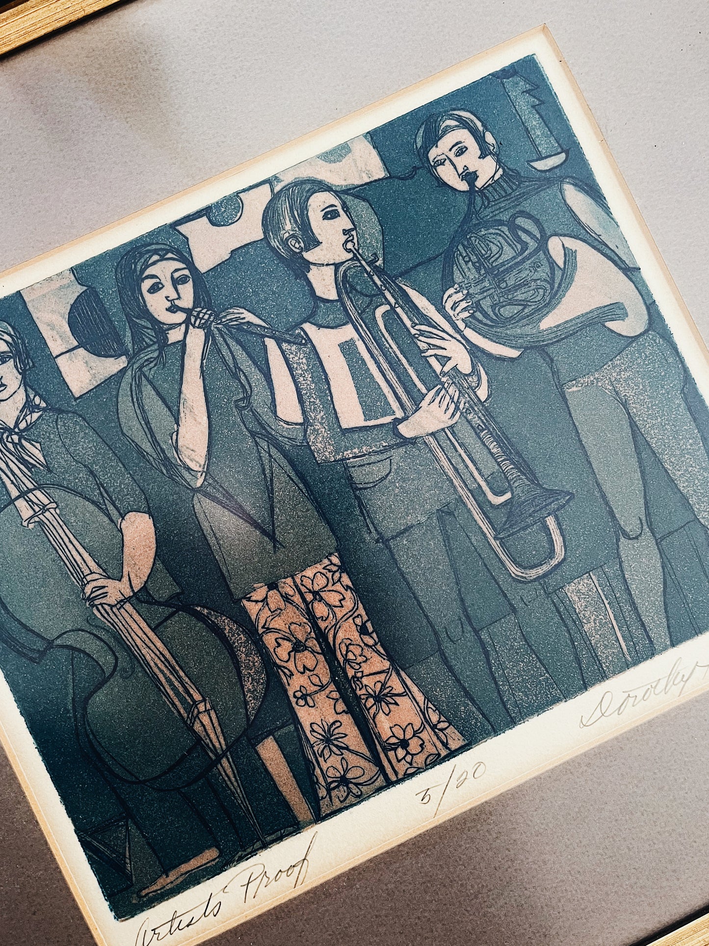 Dorothy Glazer Original Etching