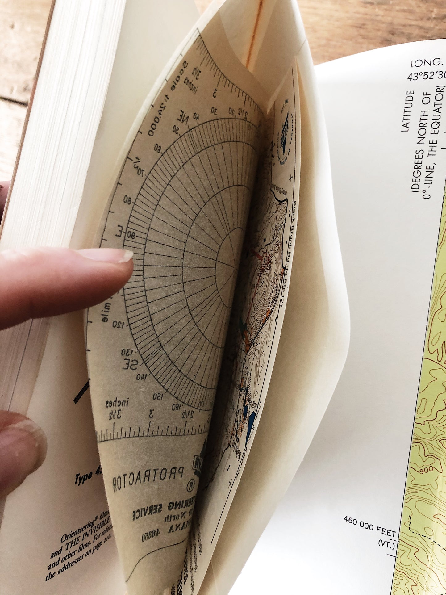 Vintage Map and Compass Guide