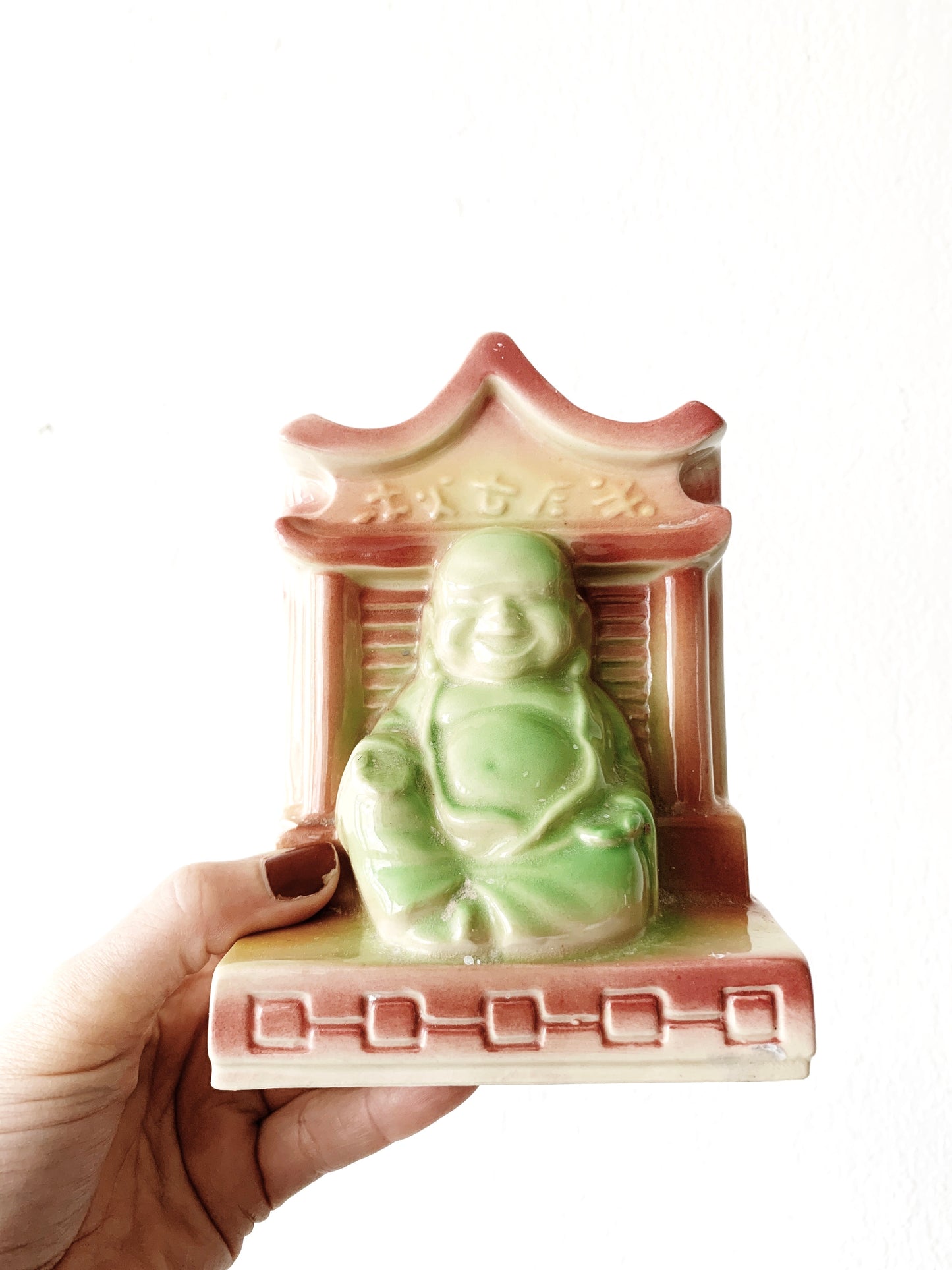 Vintage Buddha Ceramic Vase