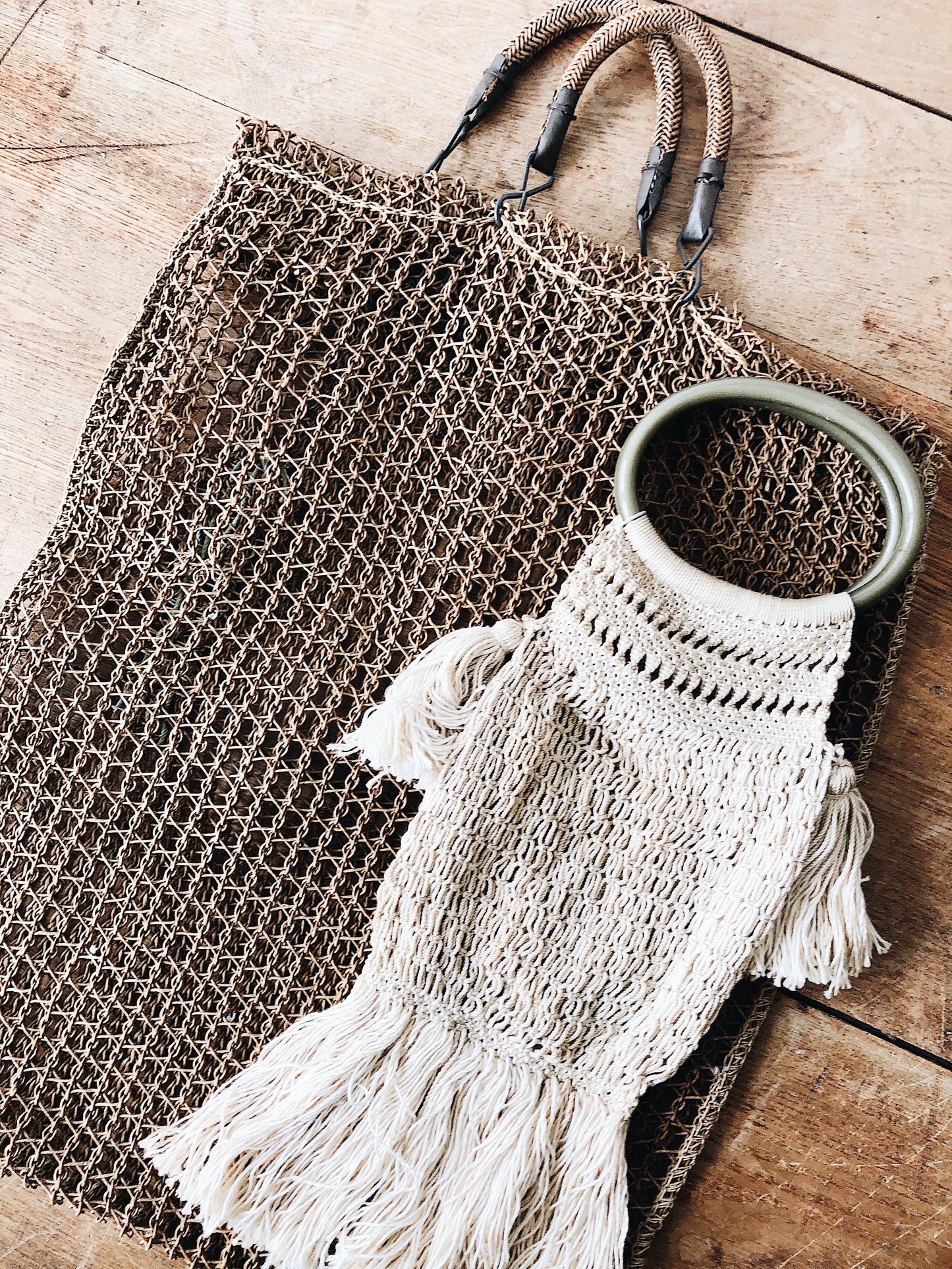 Vintage Netted Tote